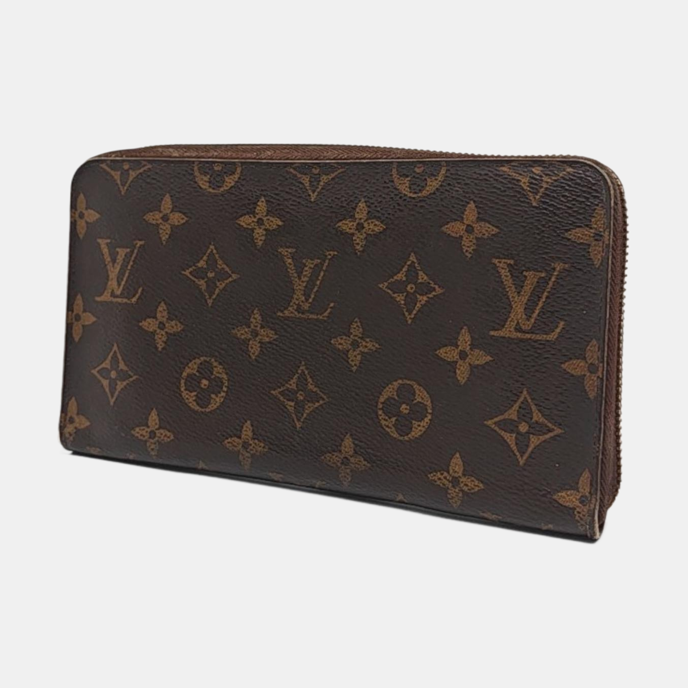 LOUIS VUITTON INSOLITE Brown coated canvas vintage wallet Golden hardware-(SKU)-957235137