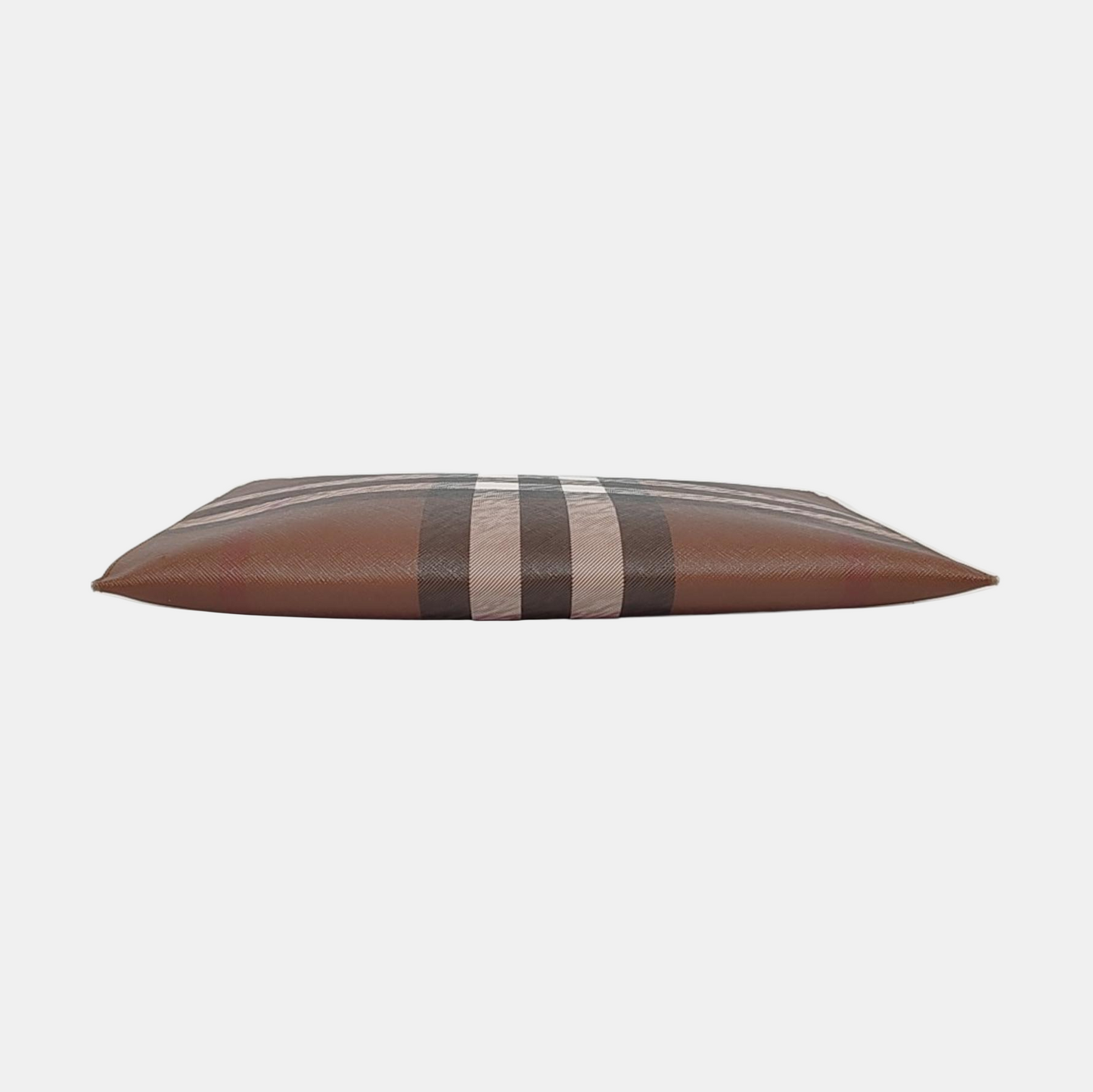 BURBERRY Large size Brown coated canvas horse race pattern clutch/handbag-(SKU)-957318549