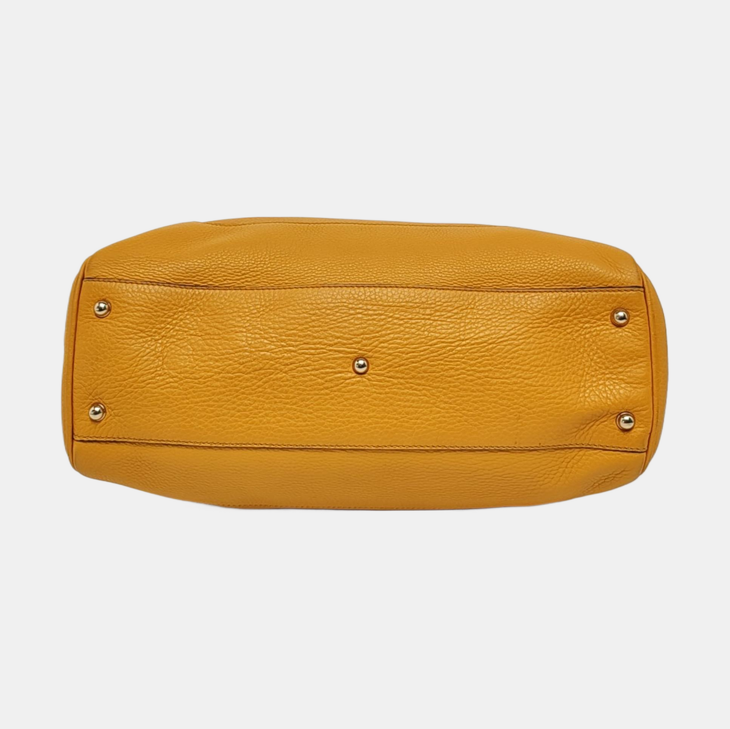 GUCCI Bamboo 1947 Yellow cowhide bamboo bag handbag Golden hardware-(SKU)-957418197