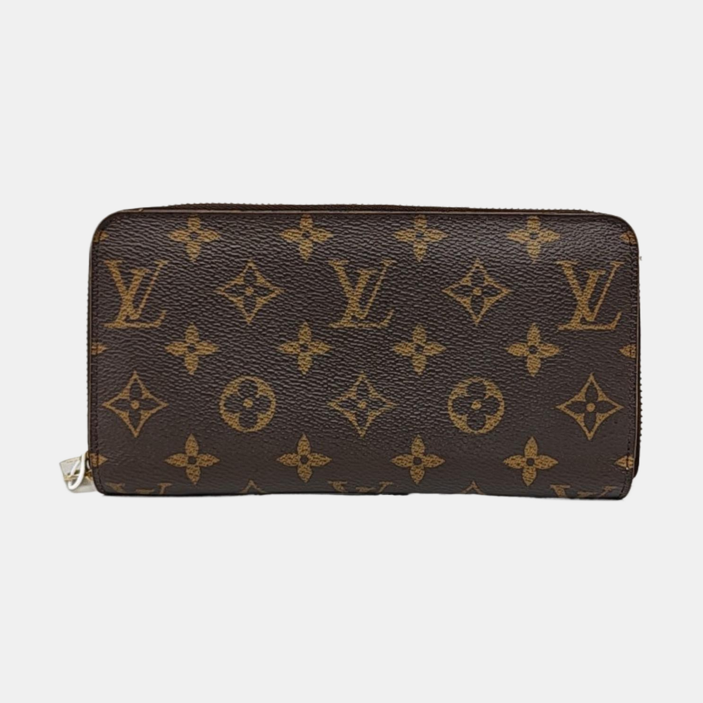 LOUIS VUITTON Brown coated canvas vintage wallet Golden hardware-(SKU)-957348588