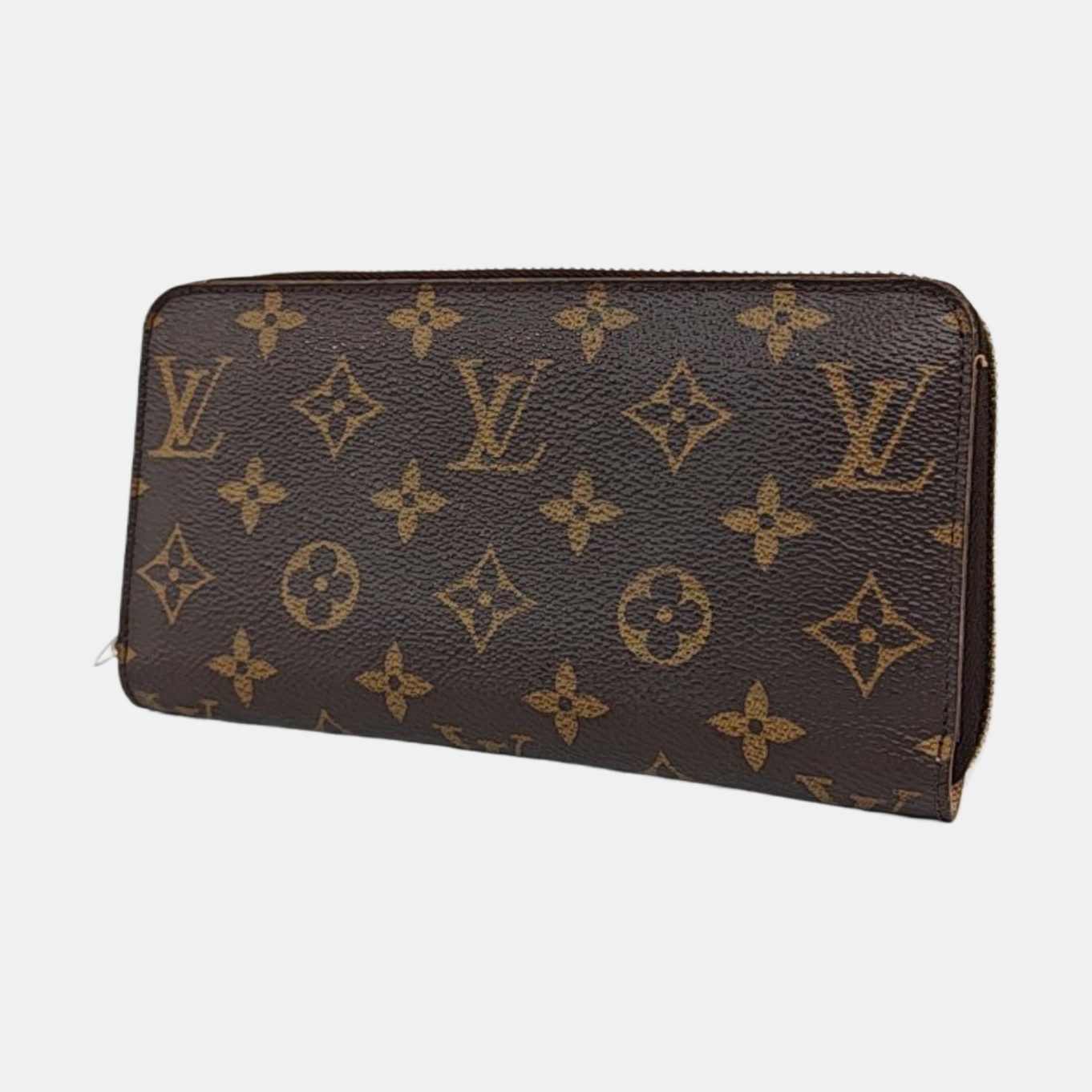 LOUIS VUITTON Brown coated canvas vintage wallet Golden hardware-(SKU)-957348588