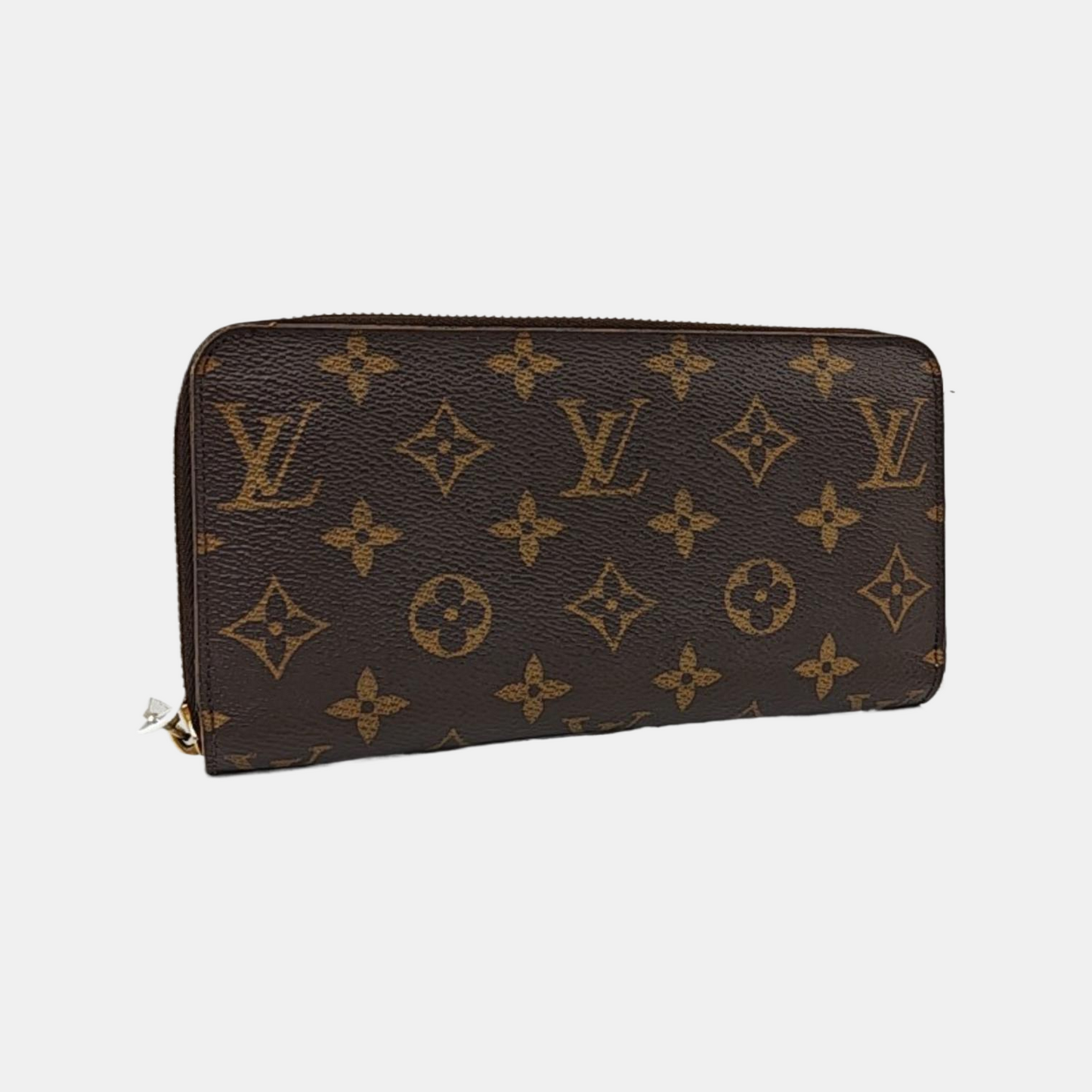 LOUIS VUITTON Brown coated canvas vintage wallet Golden hardware-(SKU)-957348588