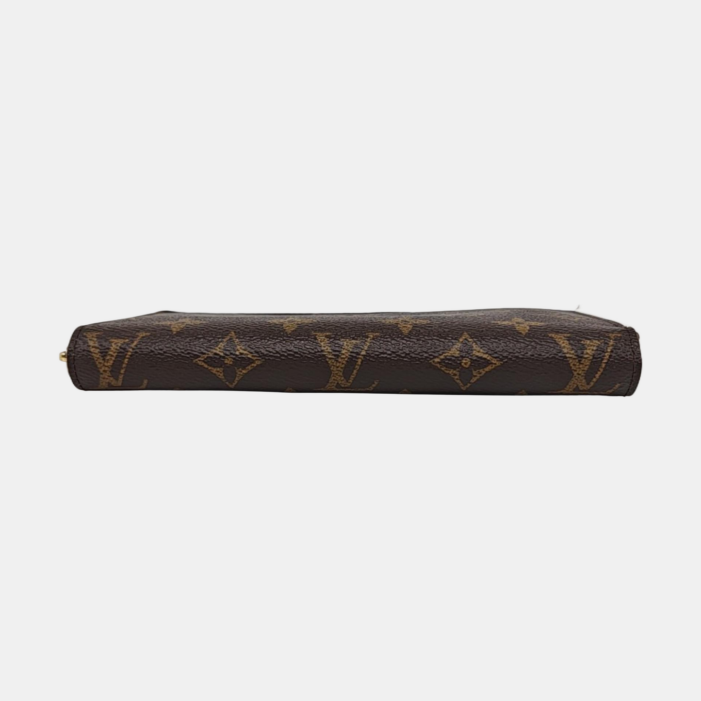 LOUIS VUITTON Brown coated canvas vintage wallet Golden hardware-(SKU)-957348588