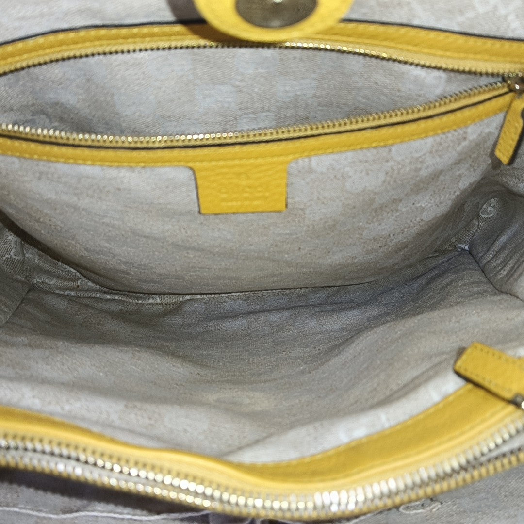 GUCCI Bamboo 1947 Yellow cowhide bamboo bag handbag Golden hardware-(SKU)-957418197