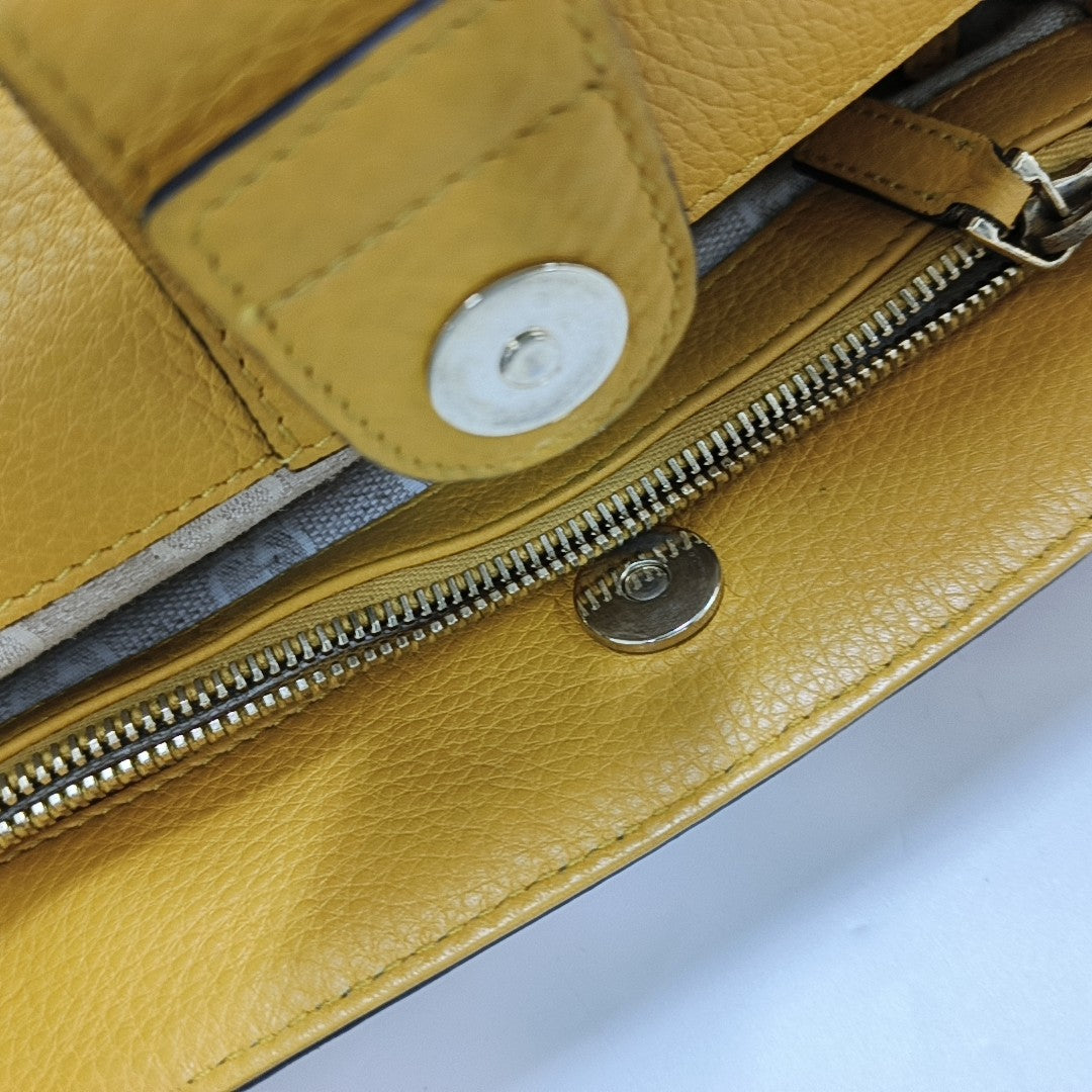 GUCCI Bamboo 1947 Yellow cowhide bamboo bag handbag Golden hardware-(SKU)-957418197