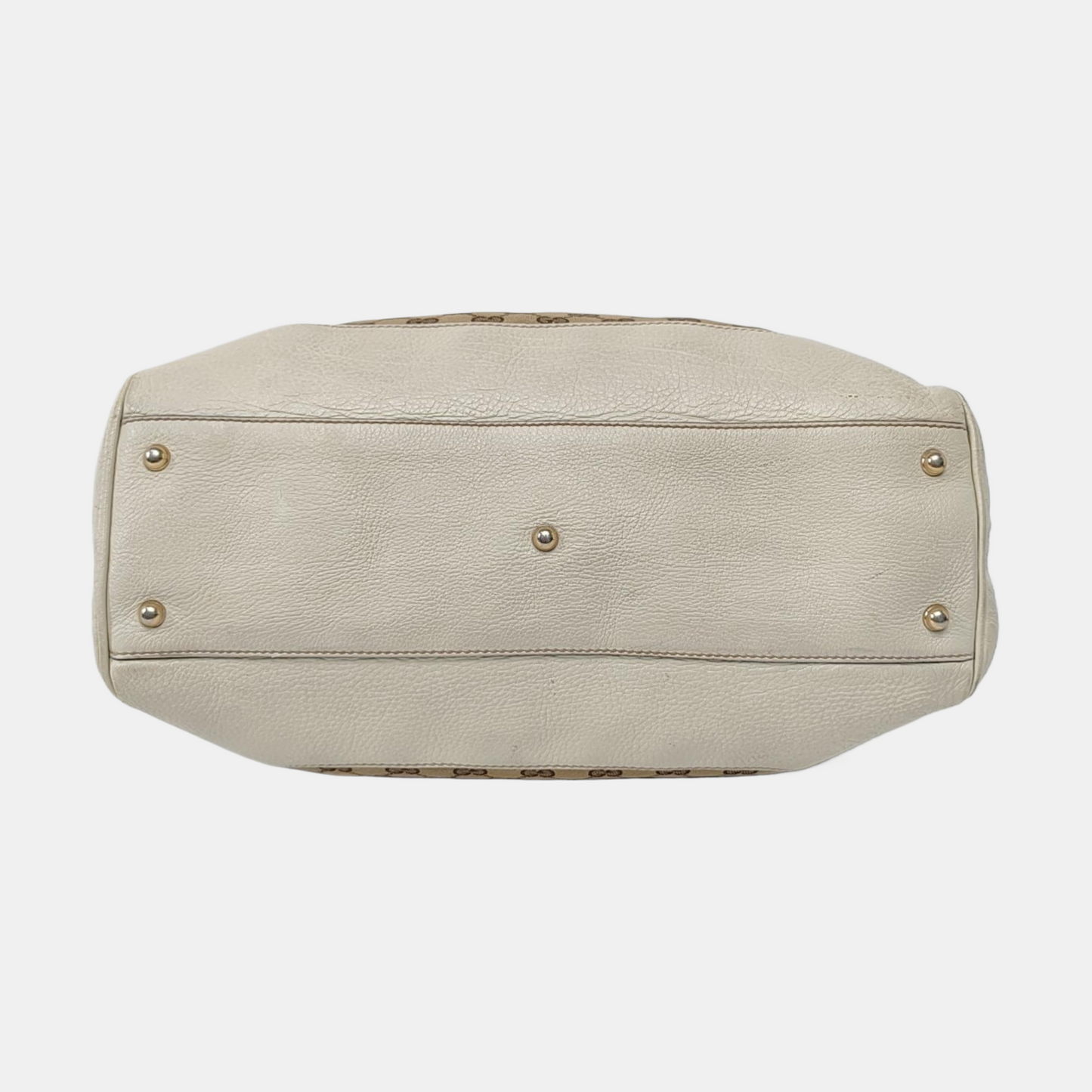 GUCCI Bamboo 1947 Brown canvas monogram bamboo bag handbag Golden hardware-(SKU)-957532877