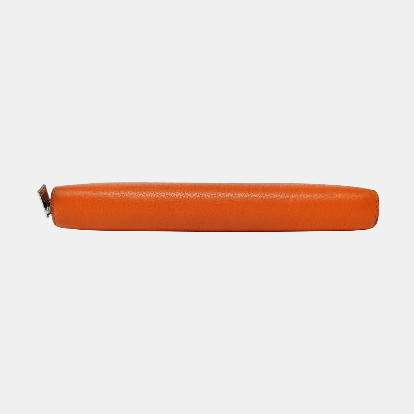 CELINE Orange Cowhide Wallet Silver Hardware-(SKU)-957043236