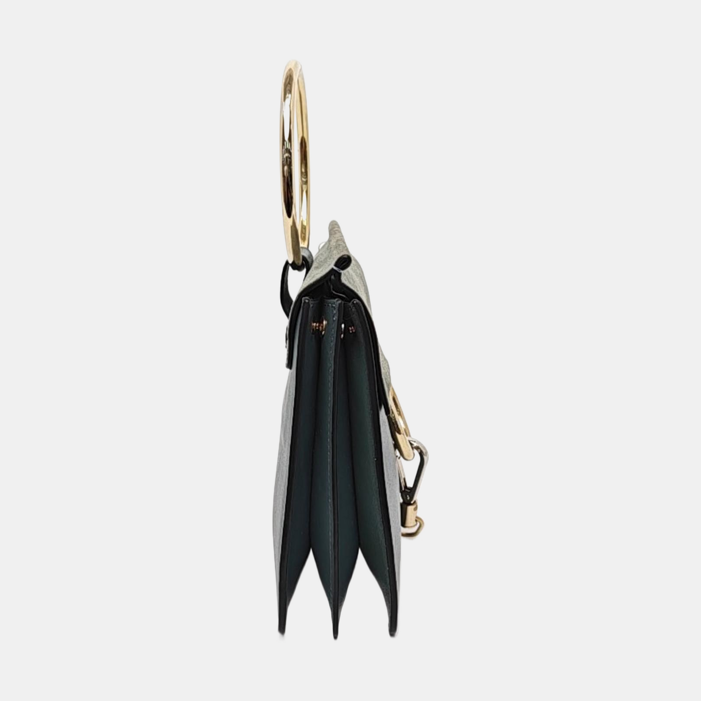Chloé Faye Small size Blue Cow Leather Crossbody Shoulder Bag with Shoulder Strap Golden Silver Hardware Removable shoulder strap-(SKU)-957568075