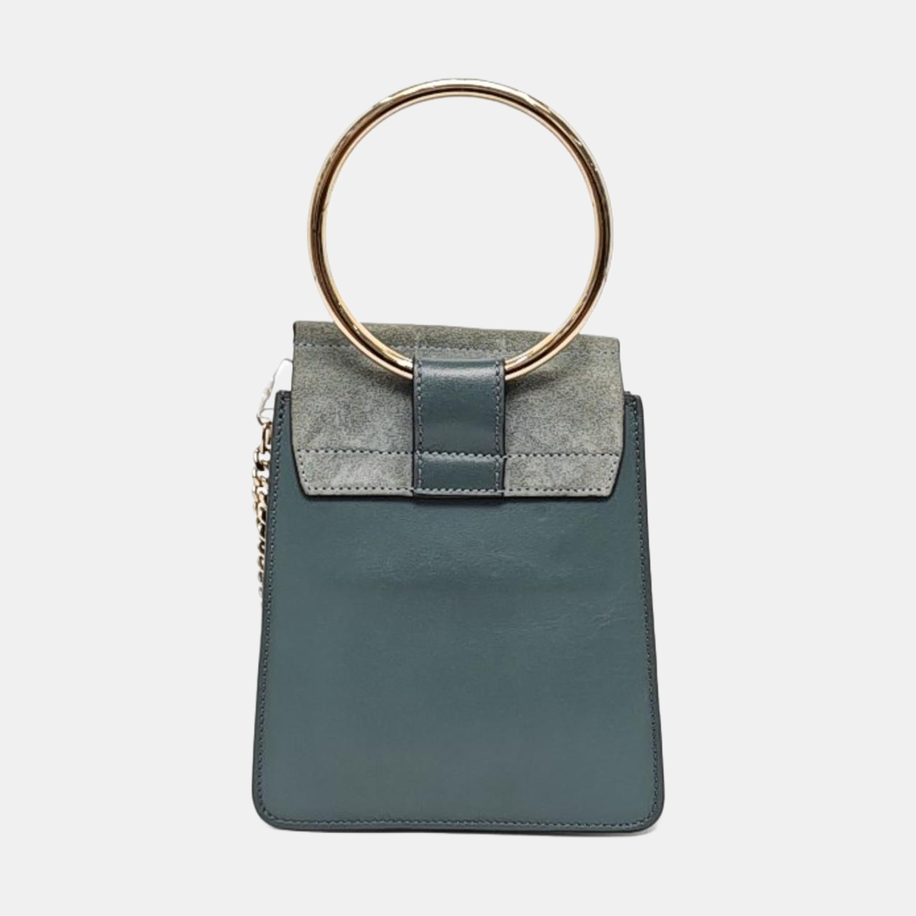 Chloé Faye Small size Blue Cow Leather Crossbody Shoulder Bag with Shoulder Strap Golden Silver Hardware Removable shoulder strap-(SKU)-957568075