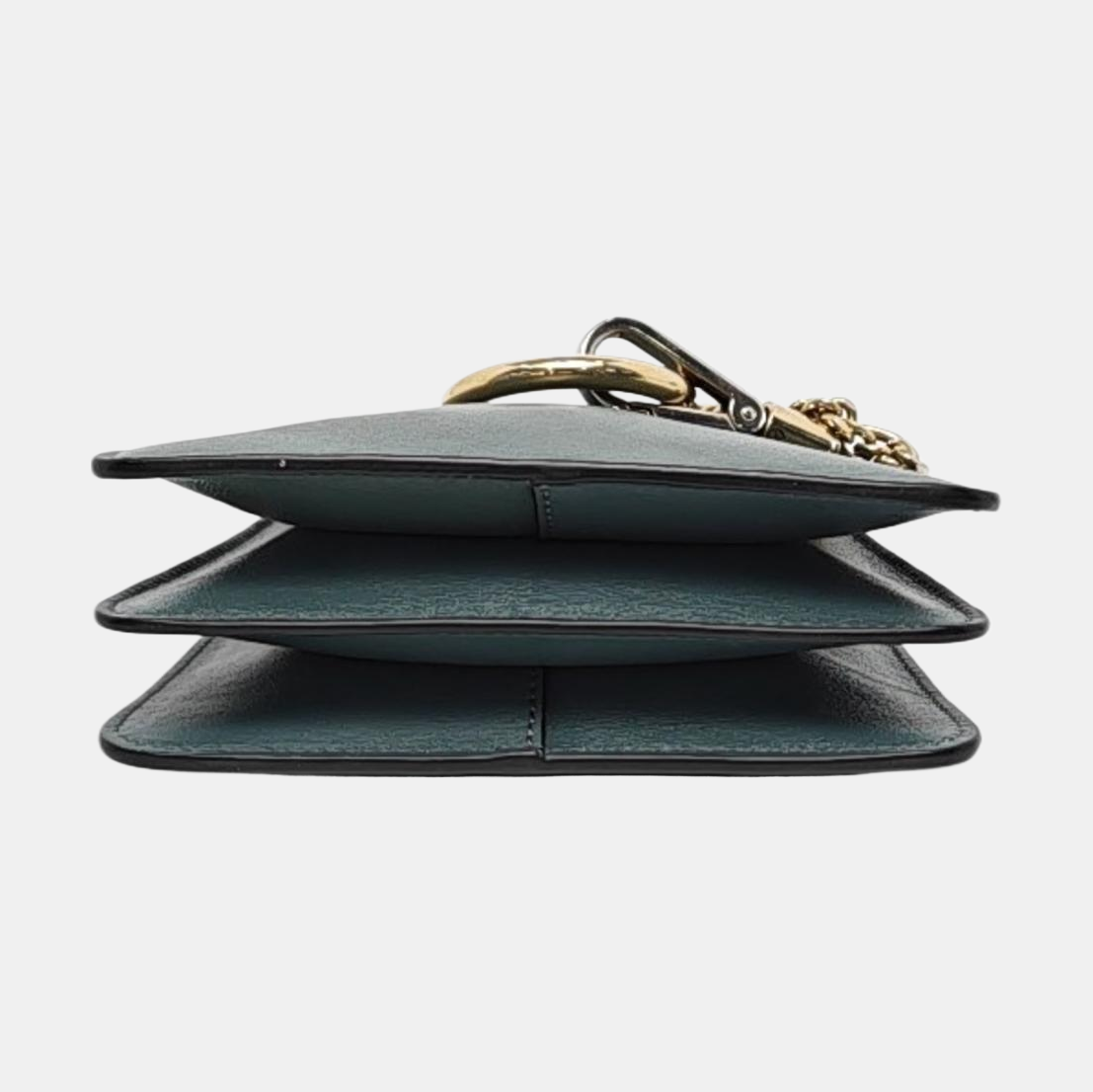 Chloé Faye Small size Blue Cow Leather Crossbody Shoulder Bag with Shoulder Strap Golden Silver Hardware Removable shoulder strap-(SKU)-957568075