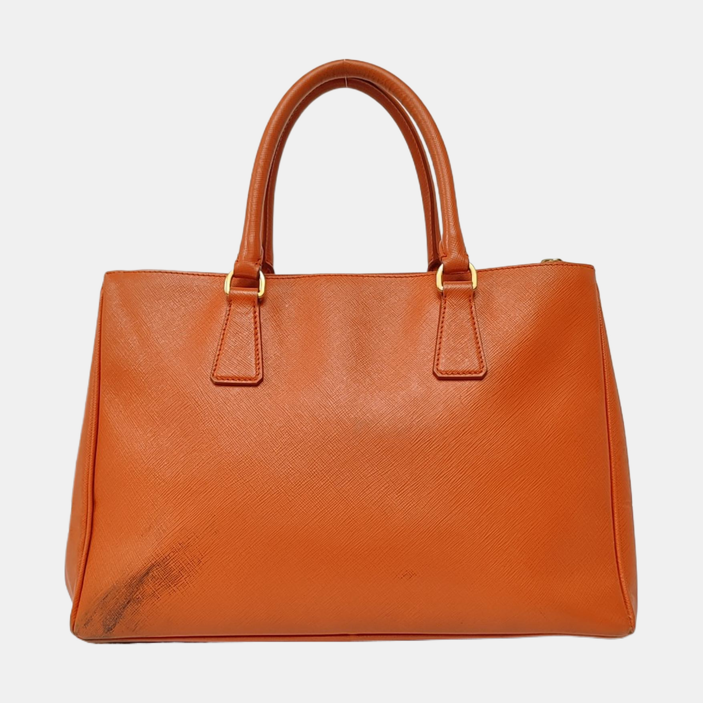 PRADA Galleria Orange Cowhide Logo Killer Bag Tote Bag Single Shoulder Bag Golden hardware-(SKU)-957733910