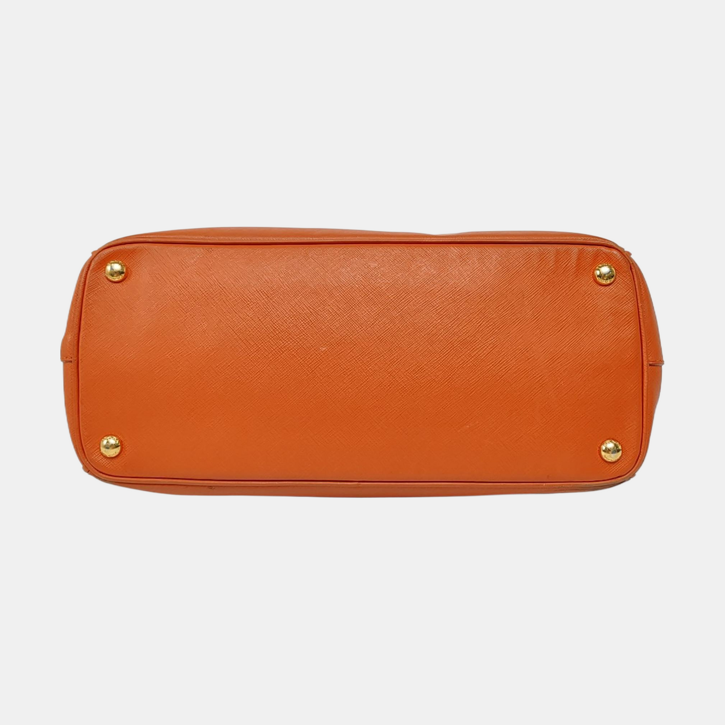 PRADA Galleria Orange Cowhide Logo Killer Bag Tote Bag Single Shoulder Bag Golden hardware-(SKU)-957733910