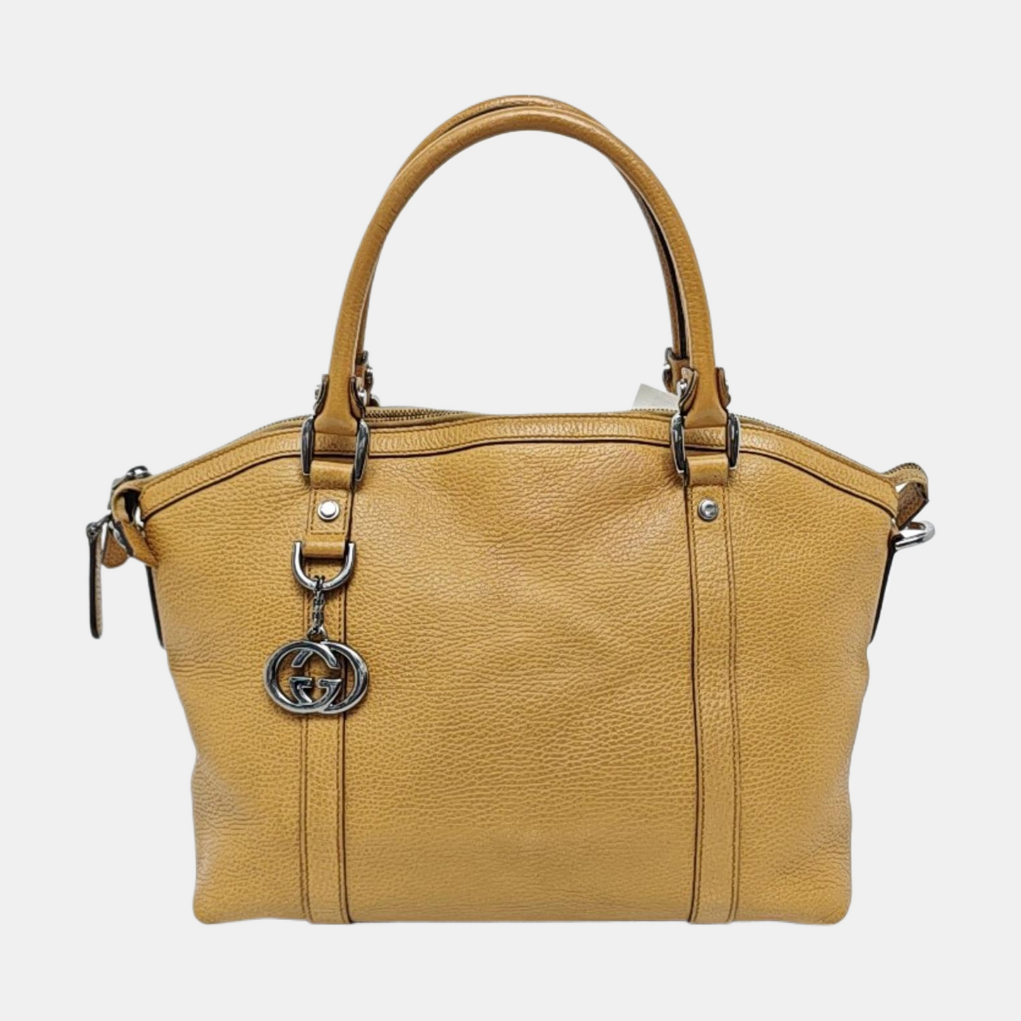 GUCCI Microguccissima Brown Cowhide Handbag Silver Hardware-(SKU)-957550870