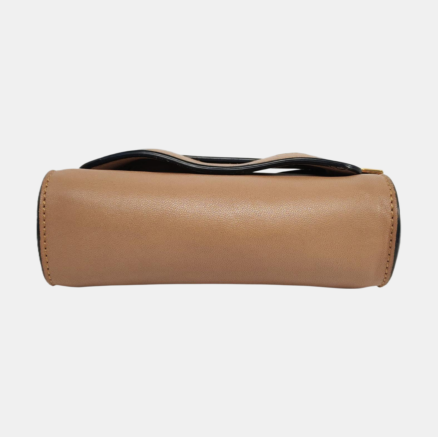 Chloé Elle Brown Leather Crossbody Single Shoulder Bag Golden hardware-(SKU)-957308916