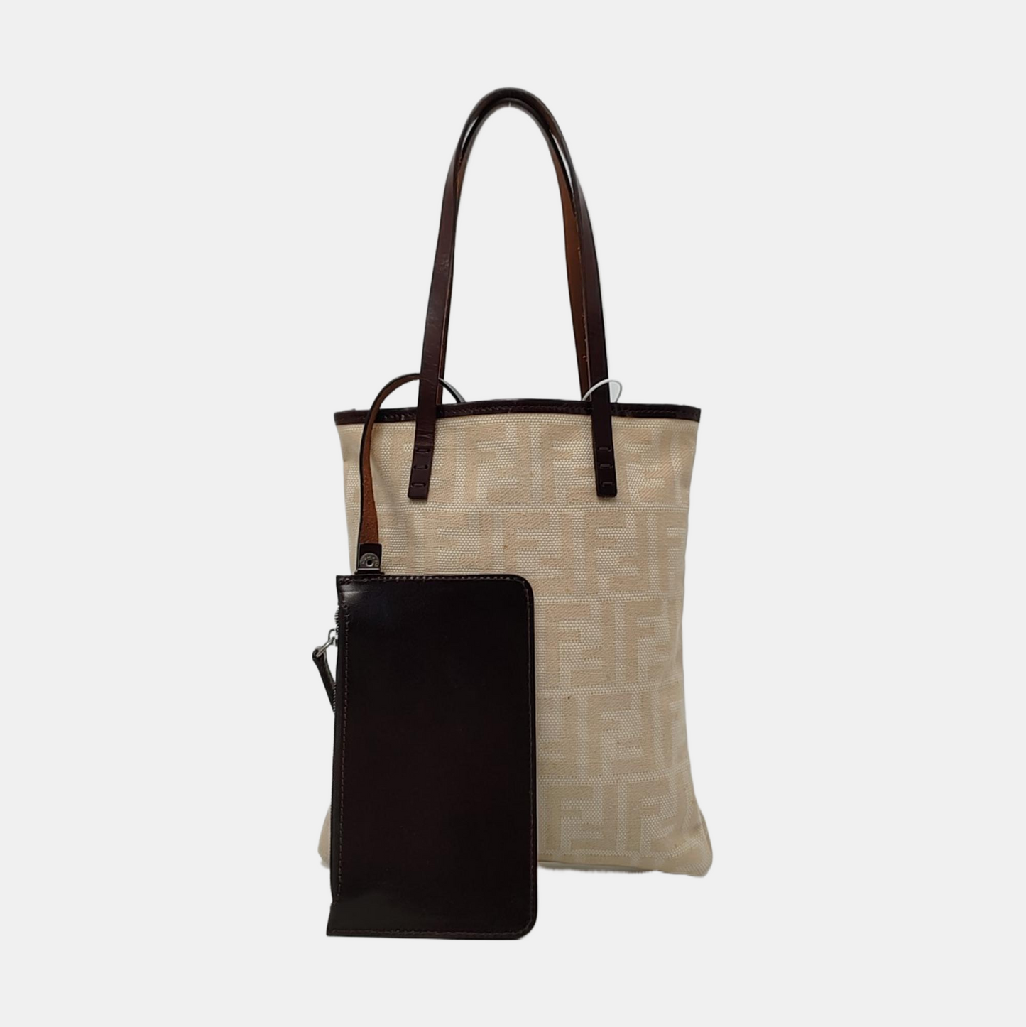 FENDI Tote bag 卡其色牛皮双FHandheld包 Vintage model Sub-bag-(SKU)-957751090
