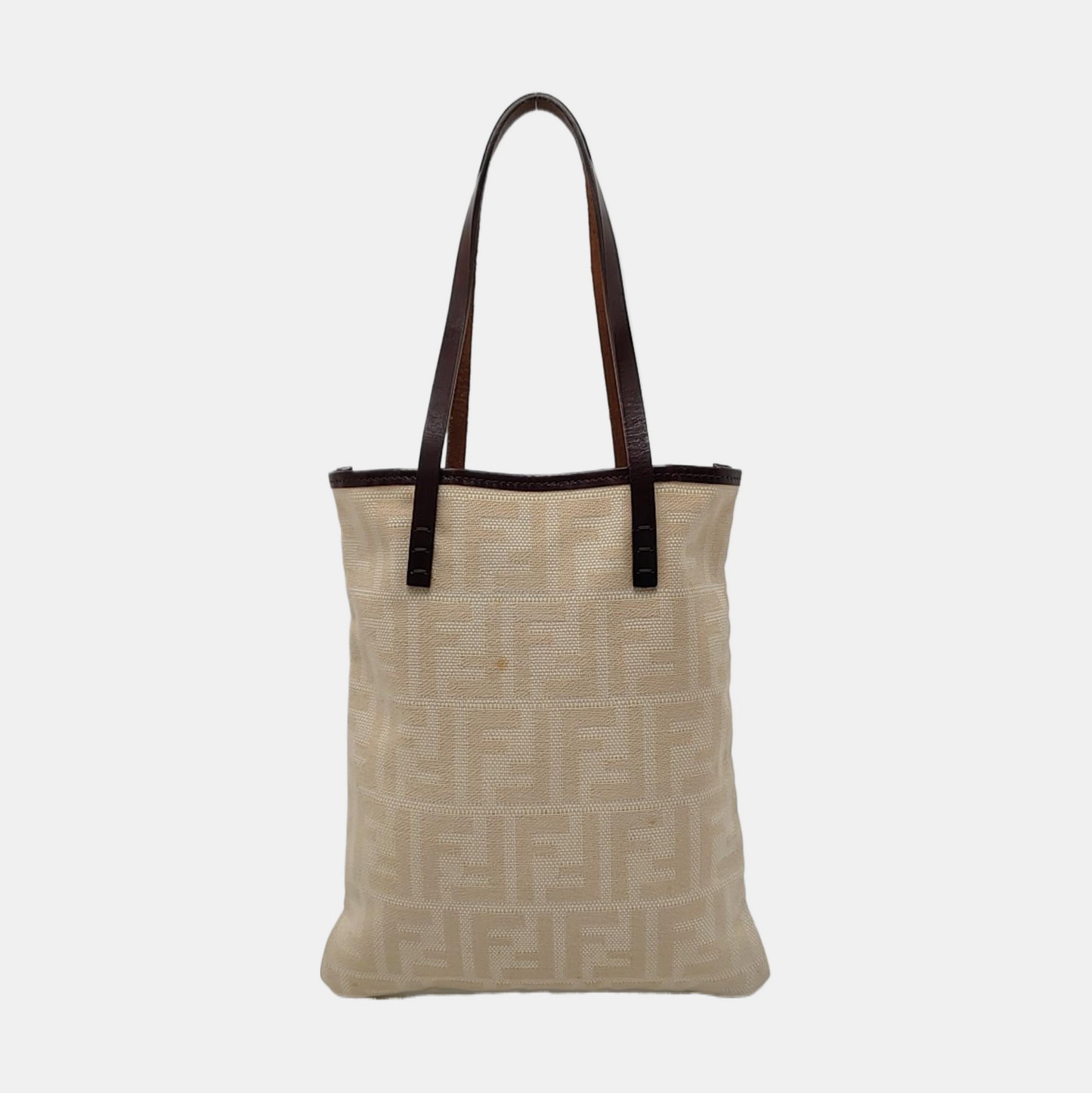 FENDI Tote bag 卡其色牛皮双FHandheld包 Vintage model Sub-bag-(SKU)-957751090