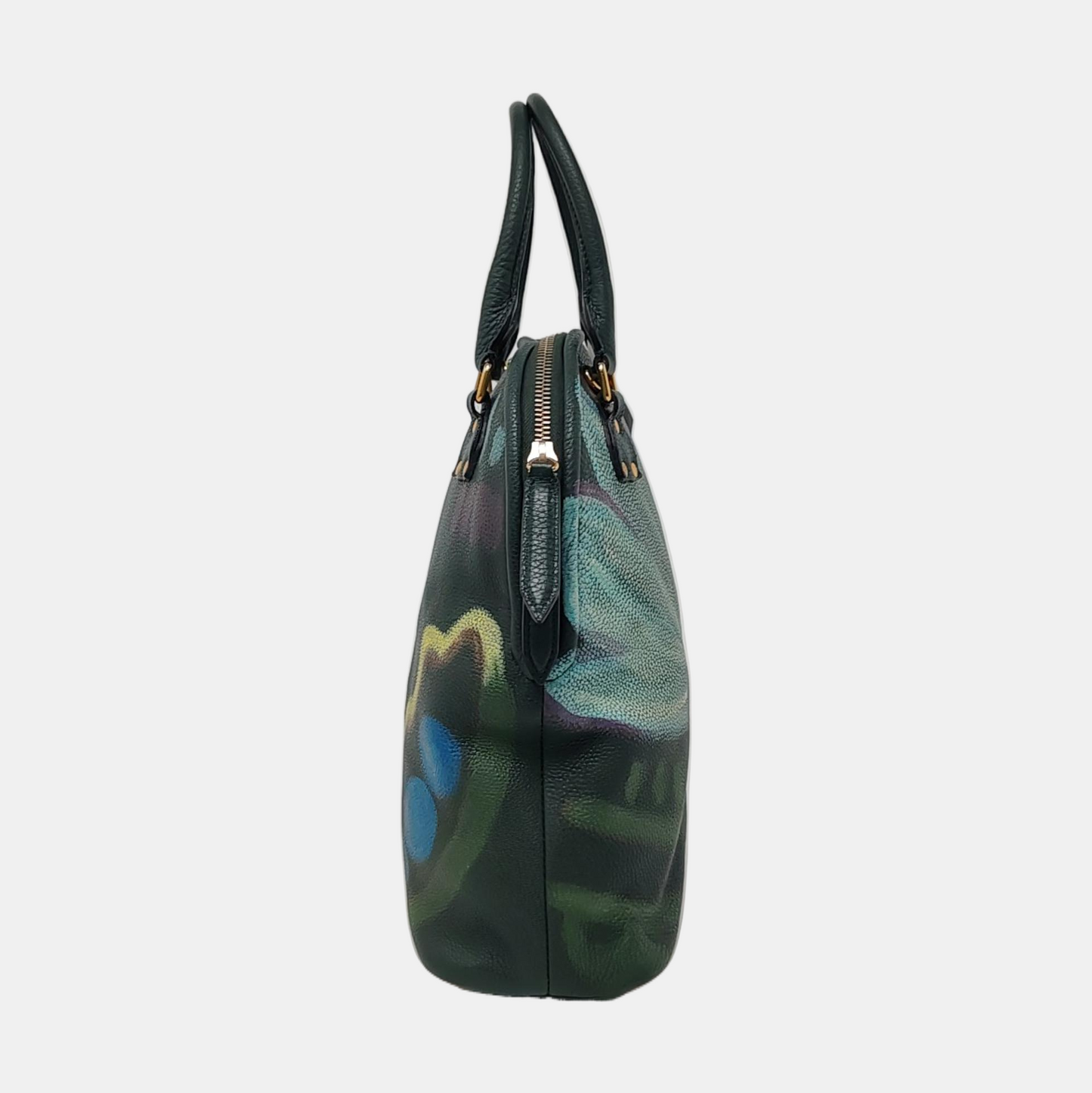 BURBERRY Multicolor Cowhide Print Single Shoulder Bag Tote Bag Golden hardware Removable shoulder strap-(SKU)-957696846