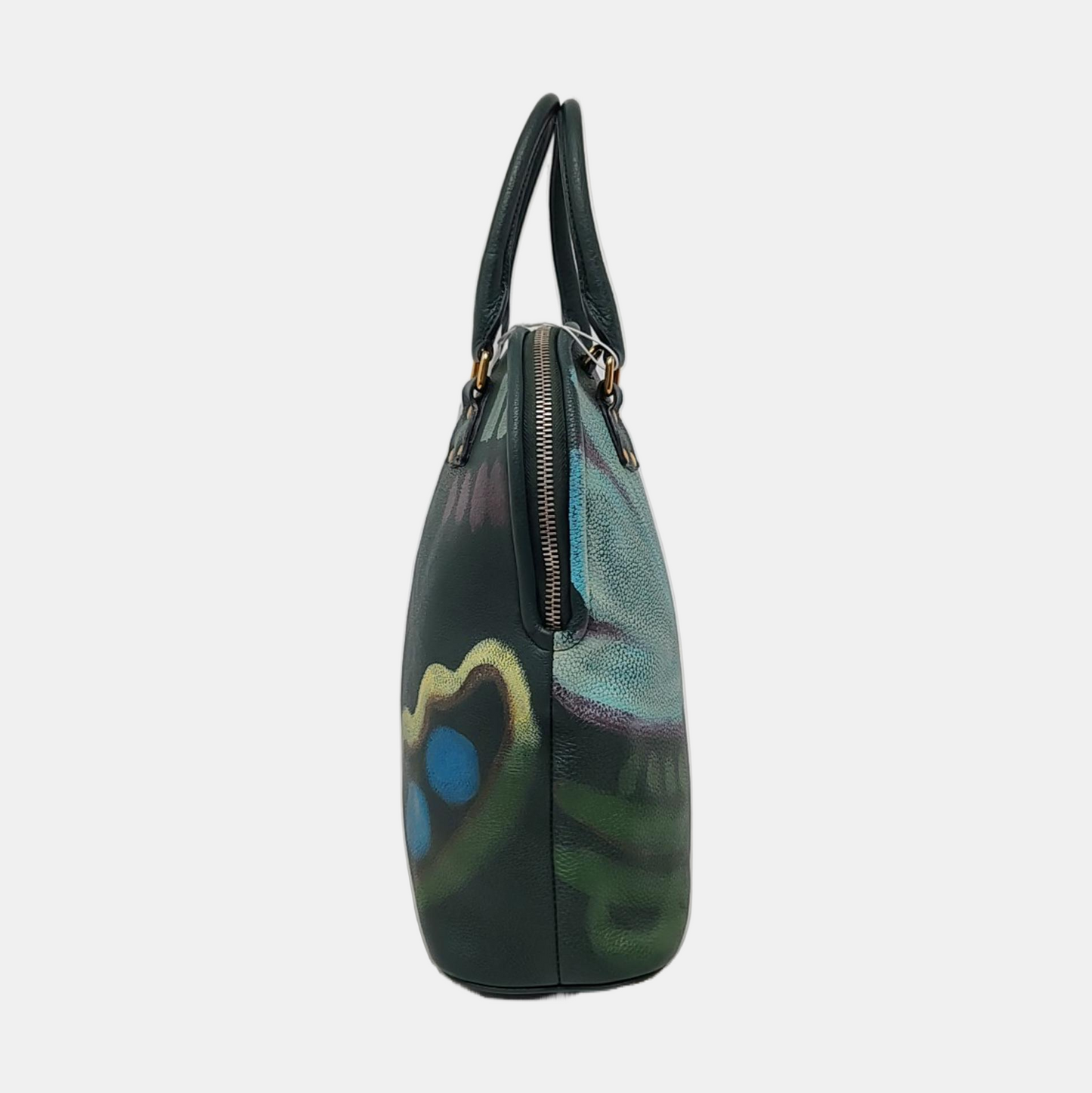 BURBERRY Multicolor Cowhide Print Single Shoulder Bag Tote Bag Golden hardware Removable shoulder strap-(SKU)-957696846