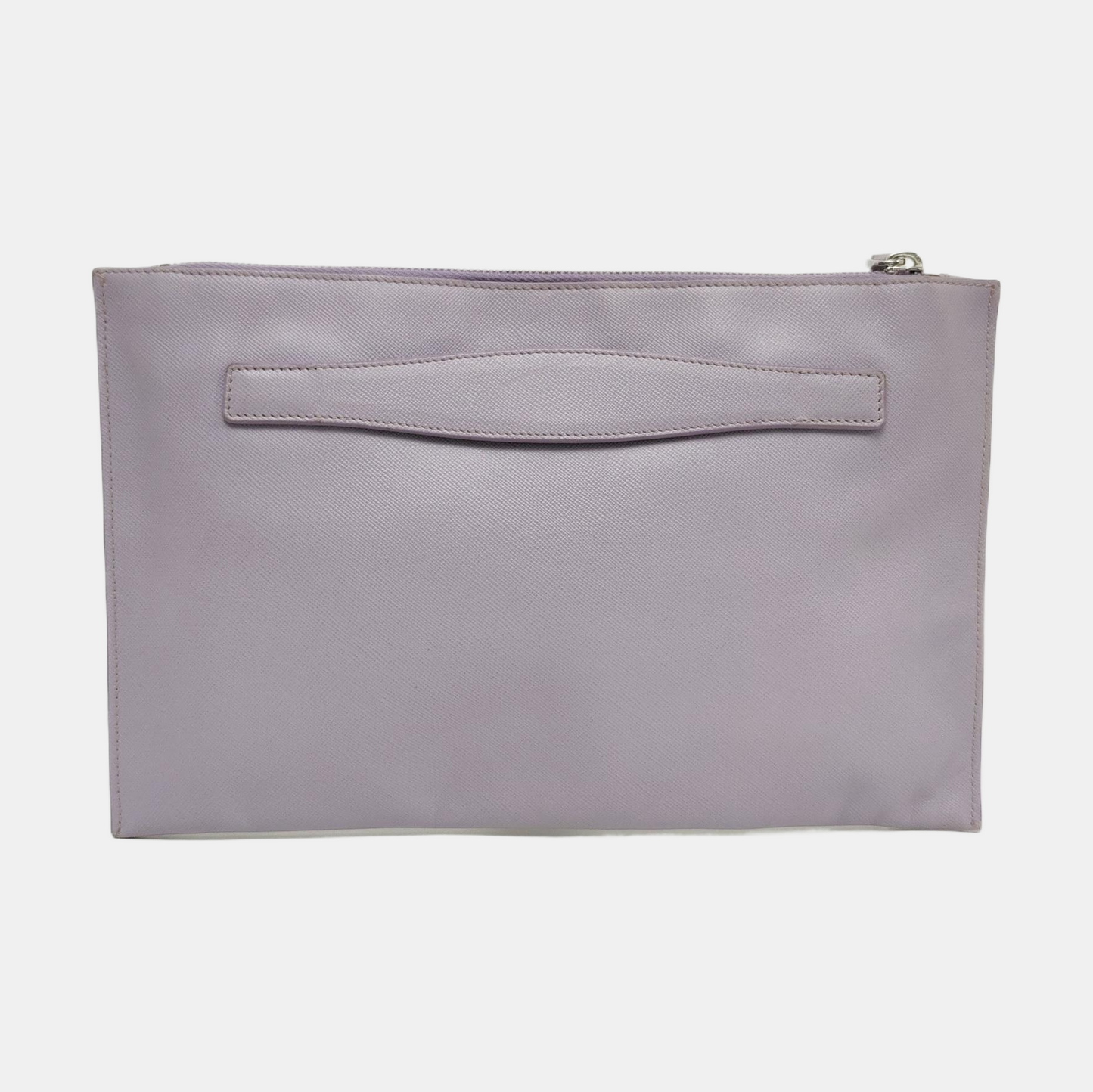 PRADA Light Purple Cowhide Handbag Silver Hardware-(SKU)-957970047