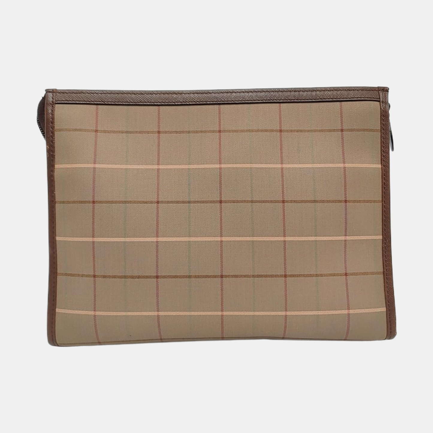 BURBERRY Khaki Canvas Handbag Golden hardware-(SKU)-957969419