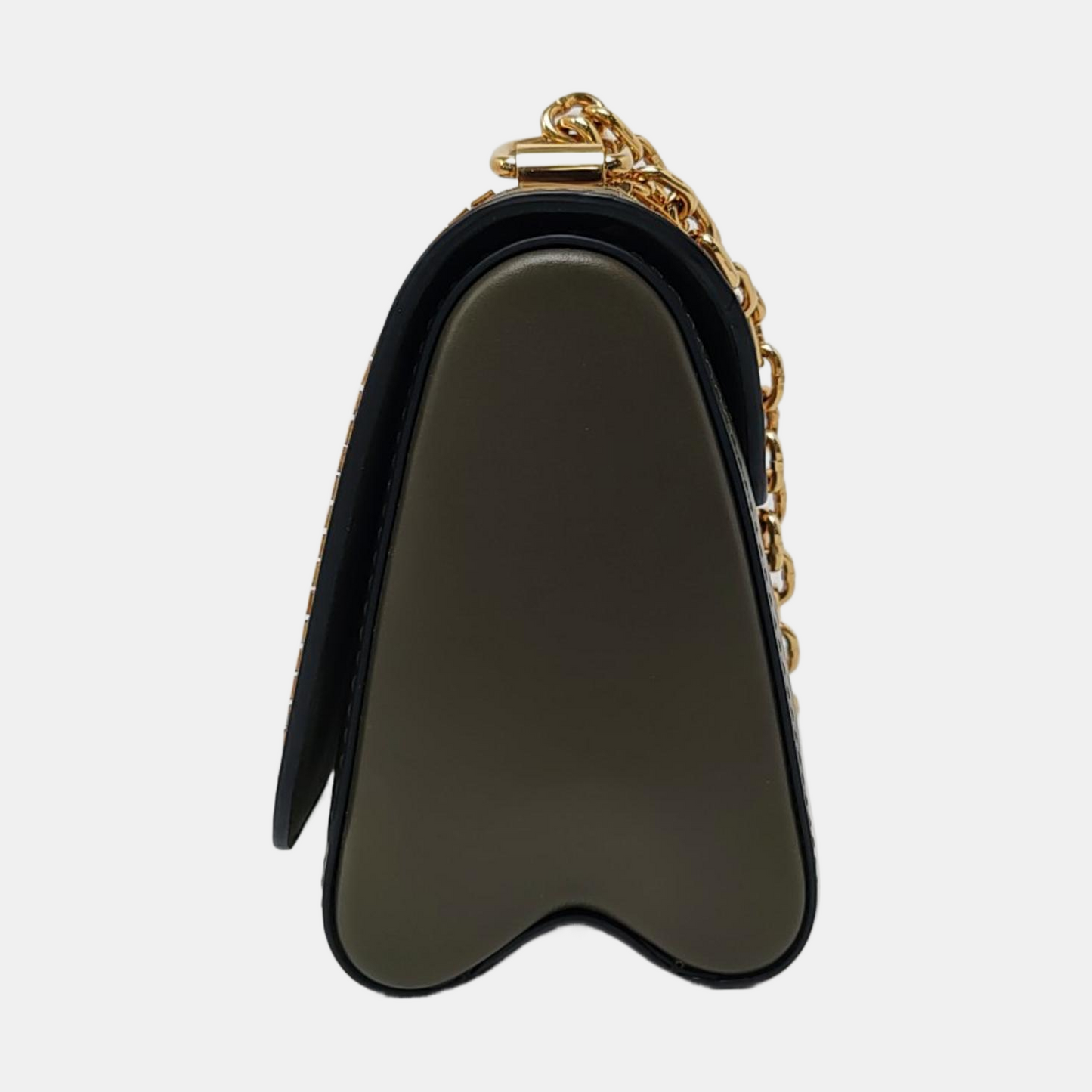 LOUIS VUITTON TWIST Small Green Leather Embroidered Crossbody Shoulder Bag with Gold Hardware-(SKU)-957815452