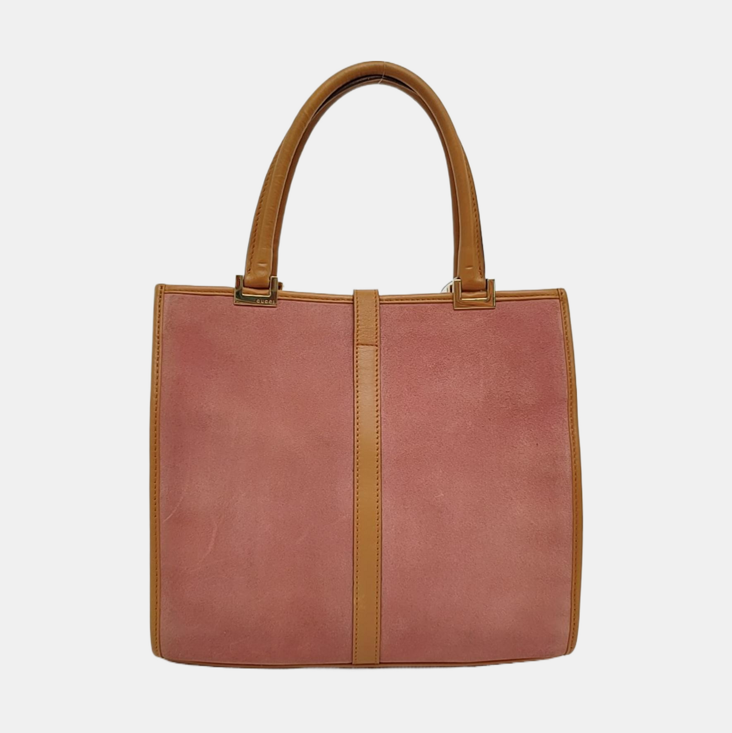 GUCCI Jackie 1961 Nude Pink Suede Buckle Handbag Single Shoulder Bag Golden hardware-(SKU)-958003258