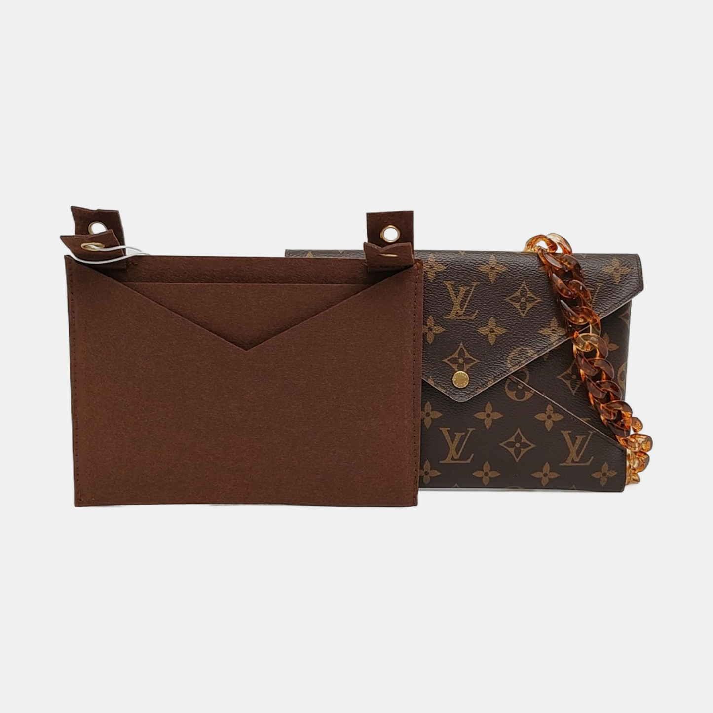 LOUIS VUITTON KIRIGAMI Brown Coated Canvas Monogrammed Tote Handbag Golden hardware-(SKU)-957751552