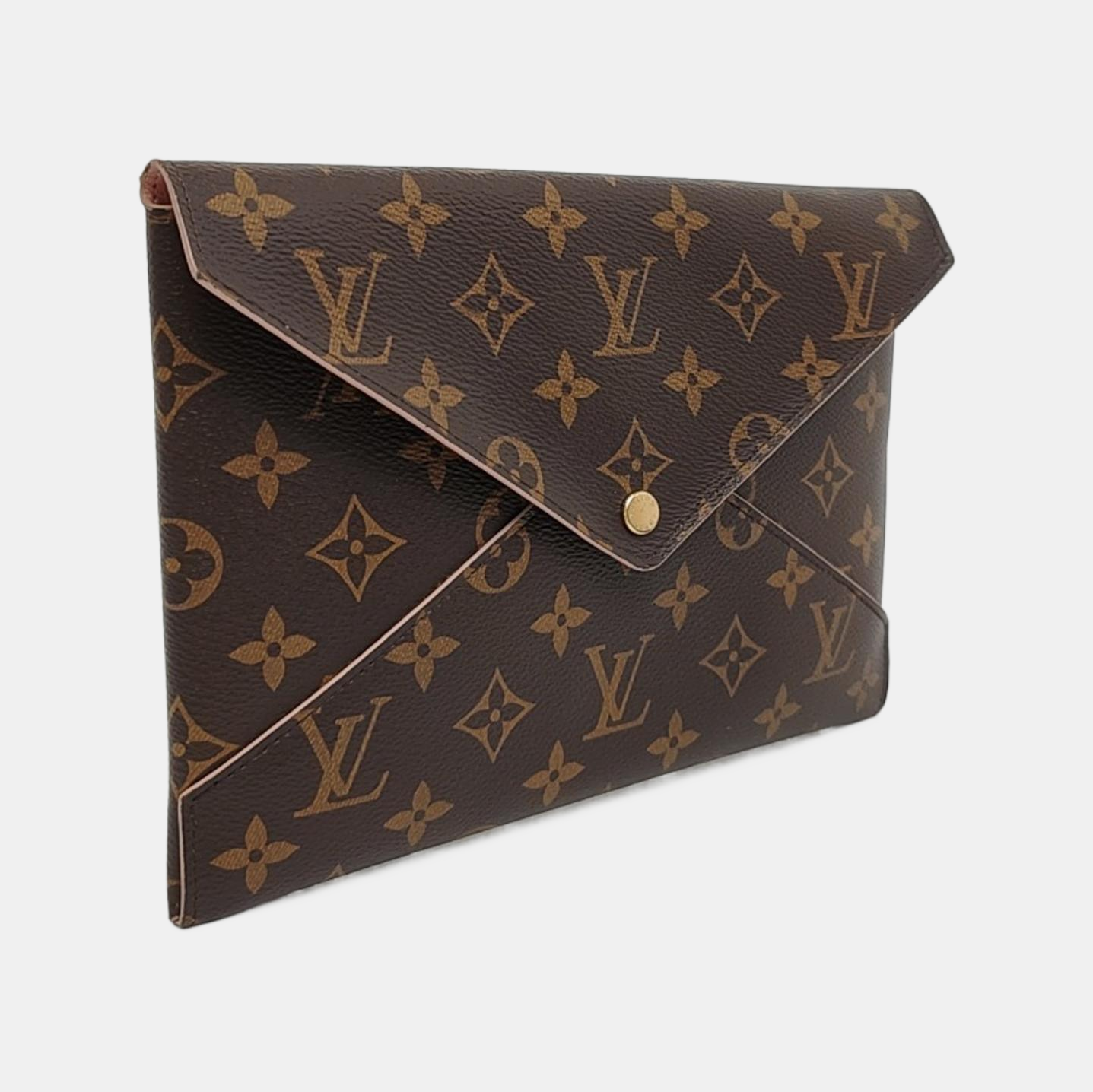 LOUIS VUITTON KIRIGAMI Brown Coated Canvas Monogrammed Tote Handbag Golden hardware-(SKU)-957751552