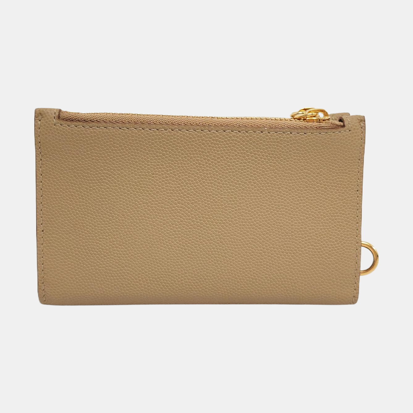 BURBERRY 卡其色牛皮TB钱包 Golden hardware-(SKU)-957423070