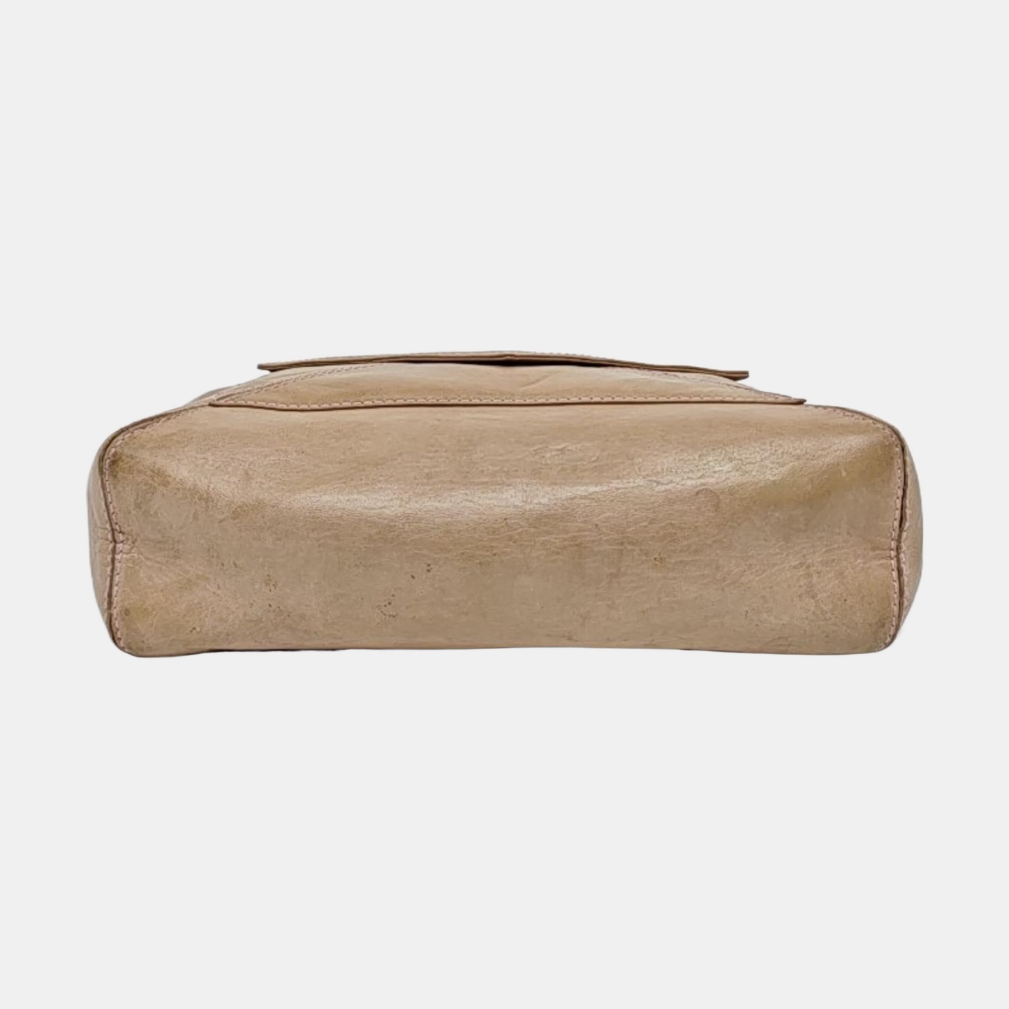 LOEWE Khaki Lambkin Embossed Handbag Silver Hardware-(SKU)-958006542