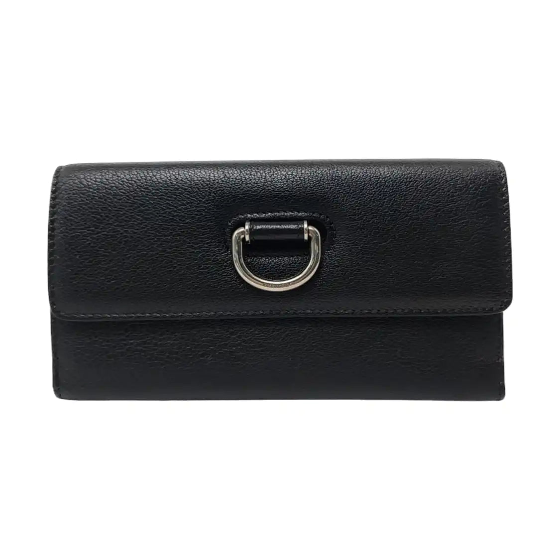 BURBERRY D-Ring Black Cowhide Wallet-(SKU)-958091662
