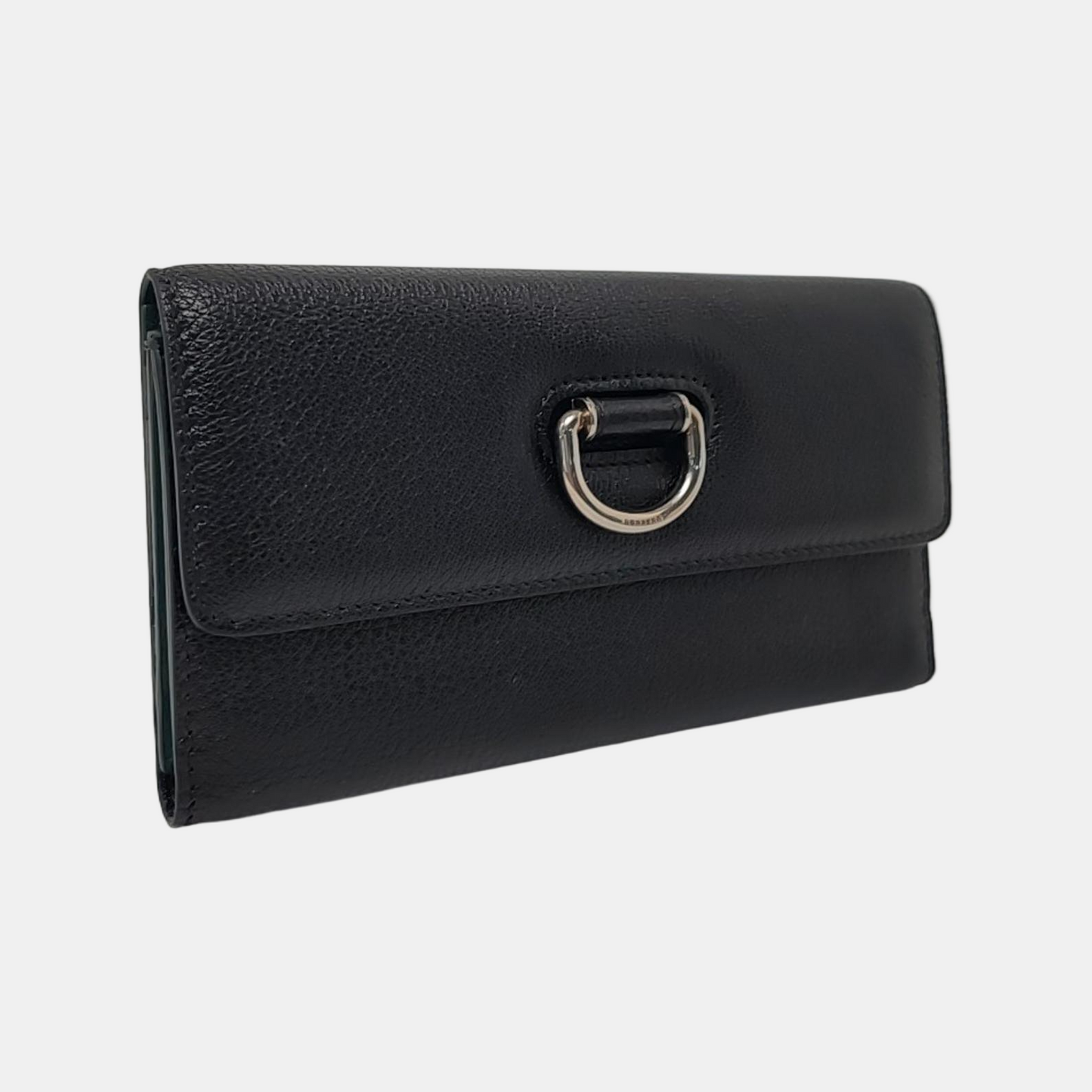 BURBERRY D-Ring Black Cowhide Wallet-(SKU)-958091662