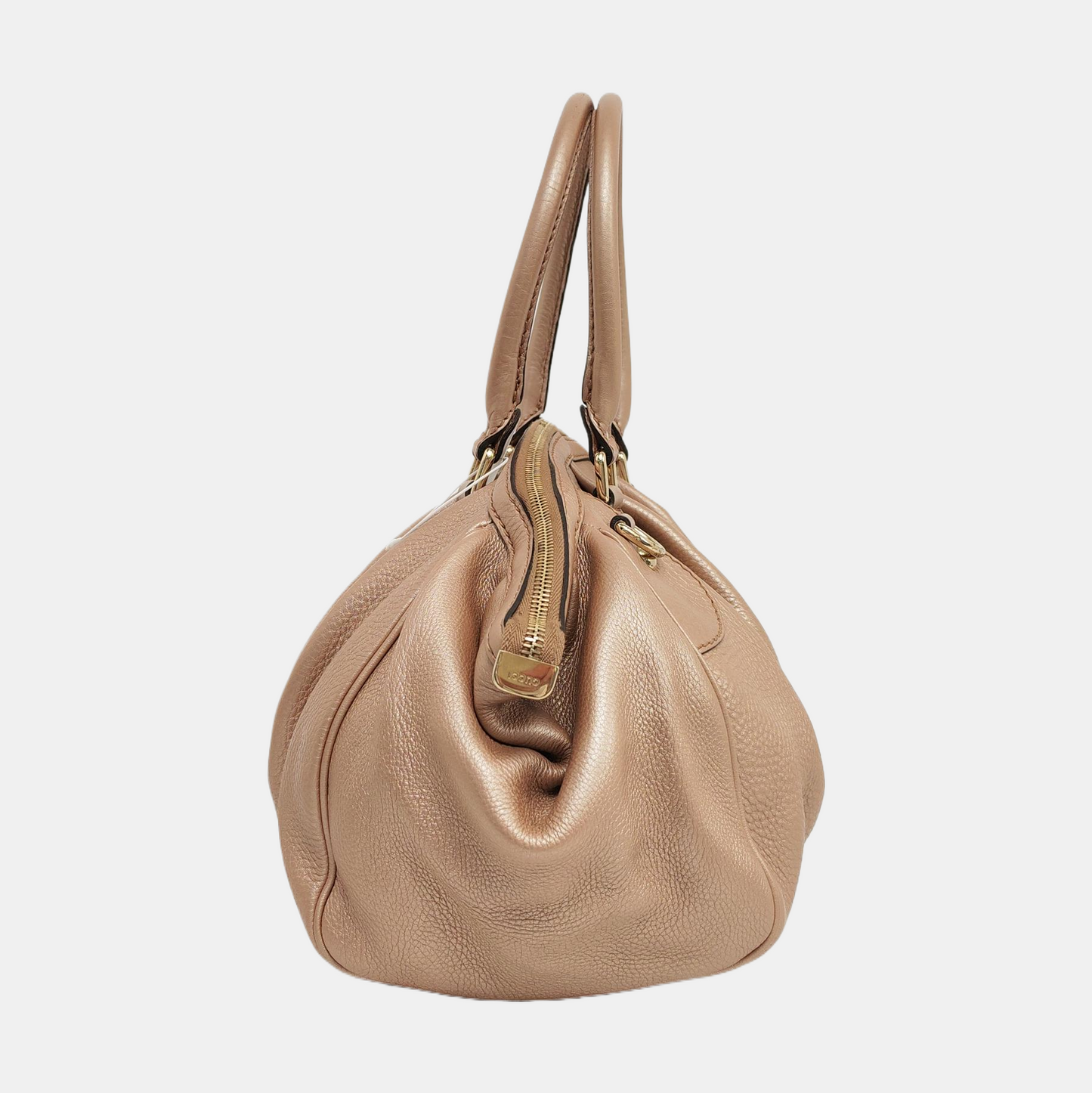 GUCCI Sukey Rose Gold Leather Single Shoulder Bag Tote Bag Golden hardware Removable shoulder strap-(SKU)-957916470