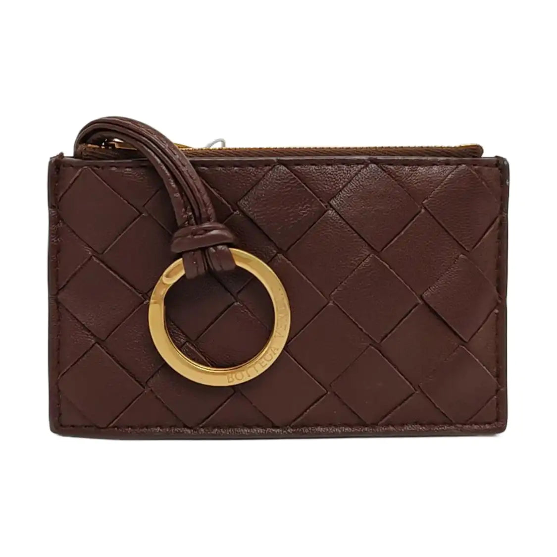 BOTTEGA VENETA Brown Cowhide Woven Wallet-(SKU)-958077989
