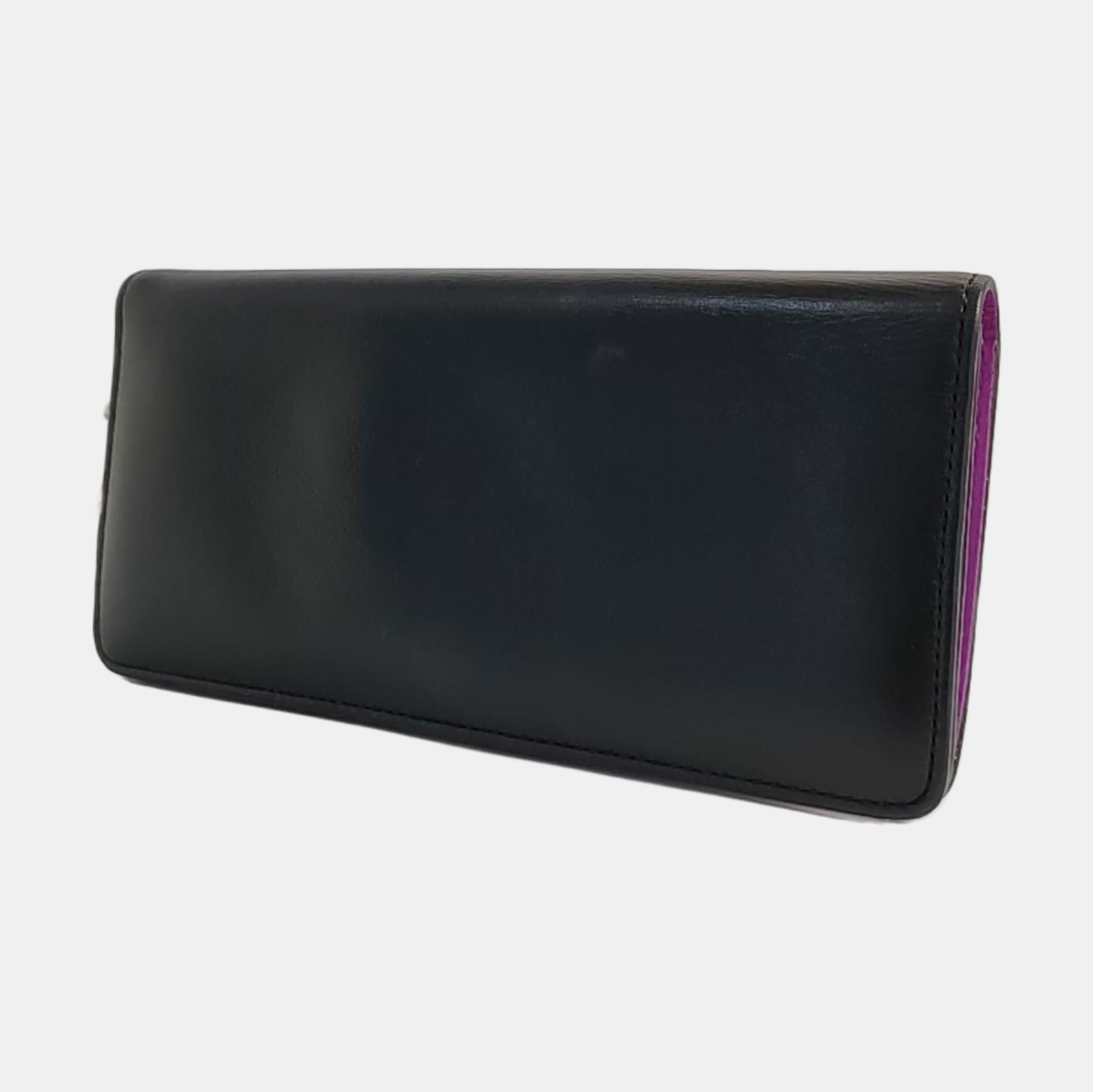 DIOR Black Cowhide Wallet Silver Hardware-(SKU)-958152388