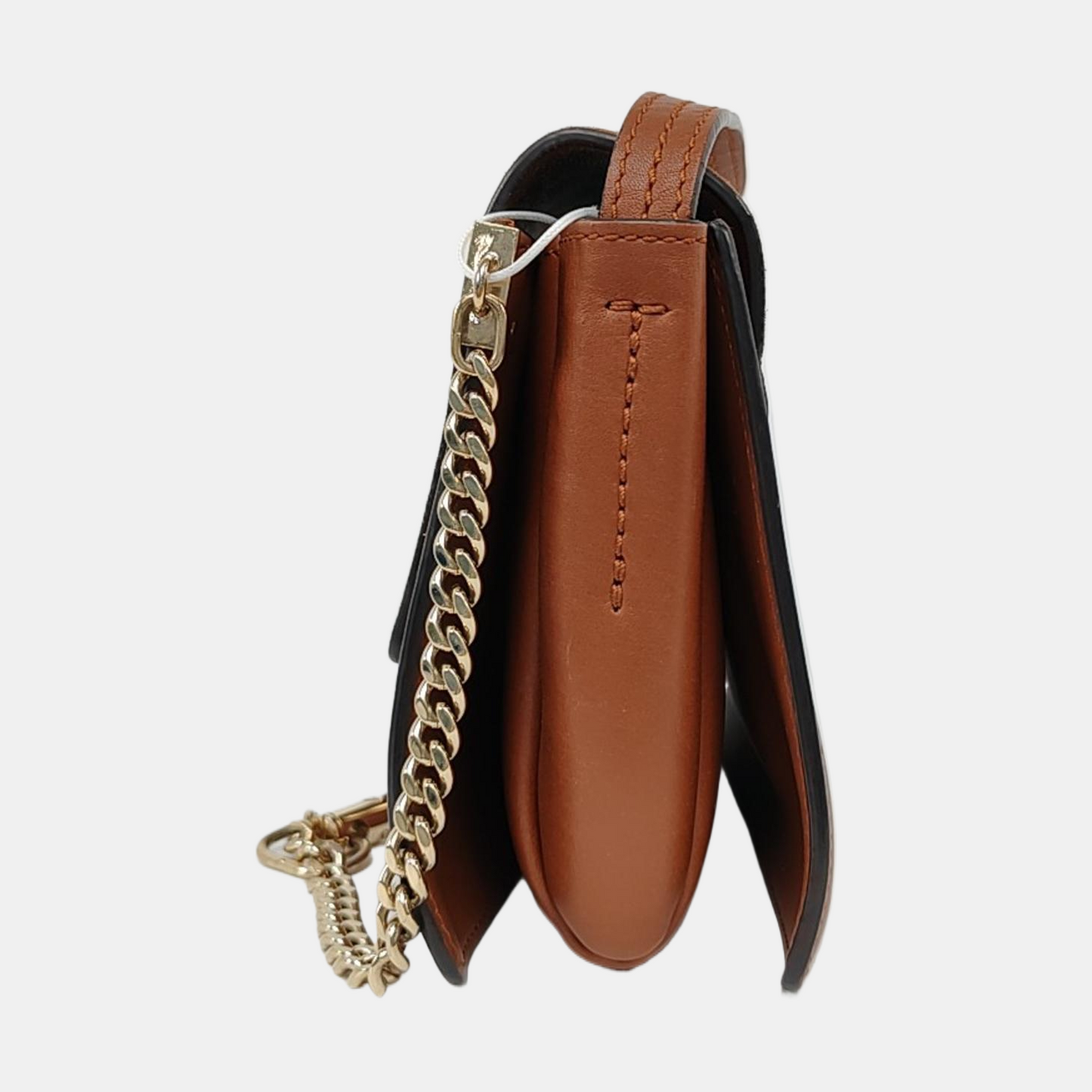 Chloé Faye Small size Brown Cowhide Embossed Crossbody Bag Single Shoulder Bag Golden hardware-(SKU)-957953452