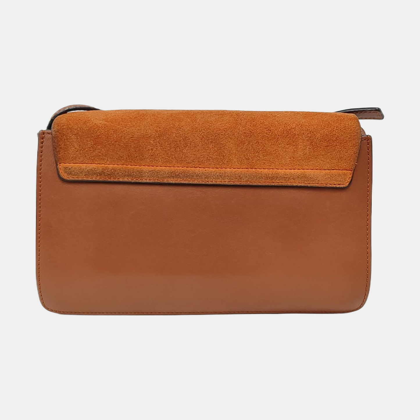 Chloé Faye Small size Brown Cowhide Embossed Crossbody Bag Single Shoulder Bag Golden hardware-(SKU)-957953452