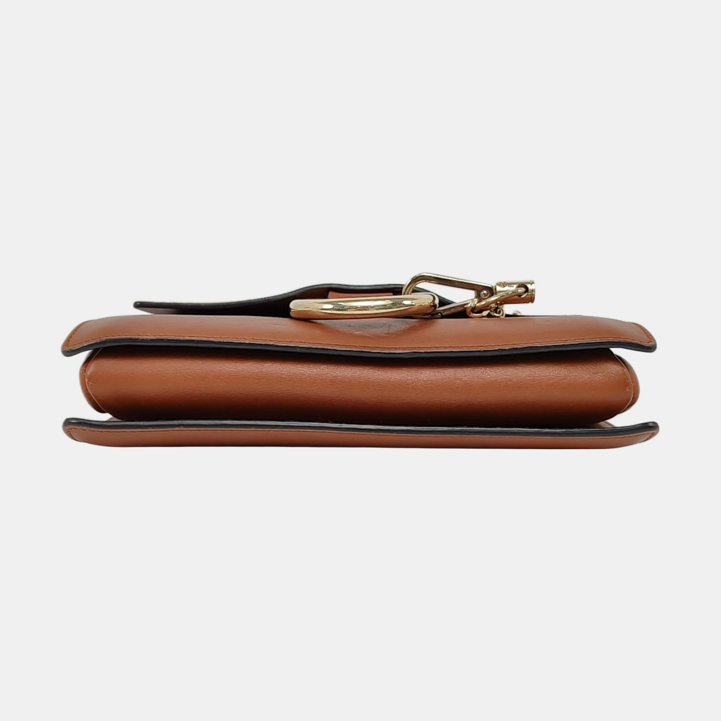 Chloé Faye Small size Brown Cowhide Embossed Crossbody Bag Single Shoulder Bag Golden hardware-(SKU)-957953452