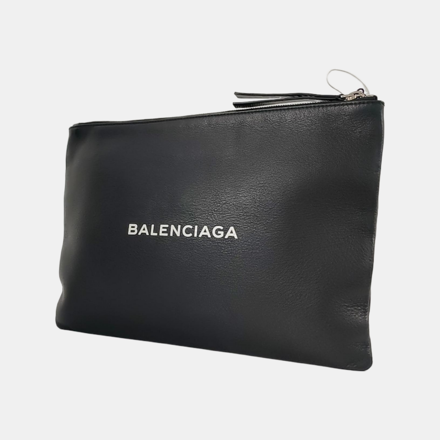BALENCIAGA Cash Black cowhide printed handbag Silver Hardware-(SKU)-958242970