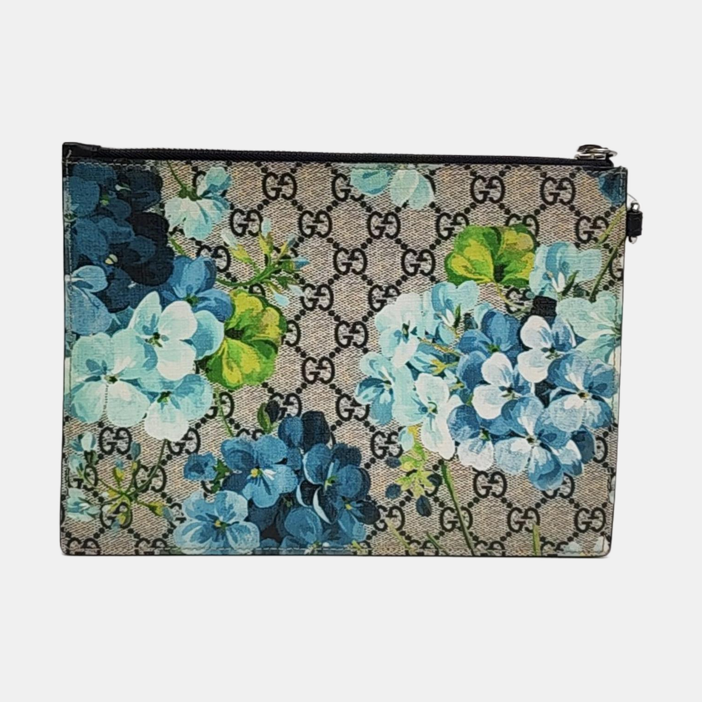 GUCCI GG Blooms Multicolor Coated Canvas Geranium Handbag Silver Hardware-(SKU)-958155415