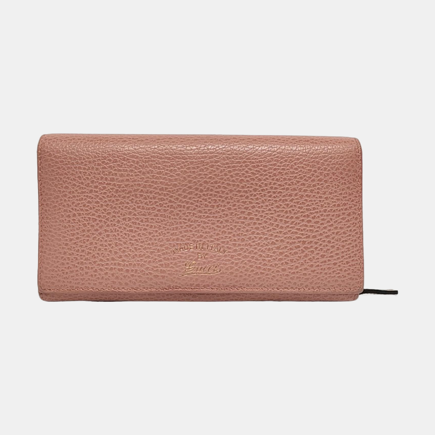 GUCCI Swing Pink Cowhide Wallet Golden hardware-(SKU)-958526123