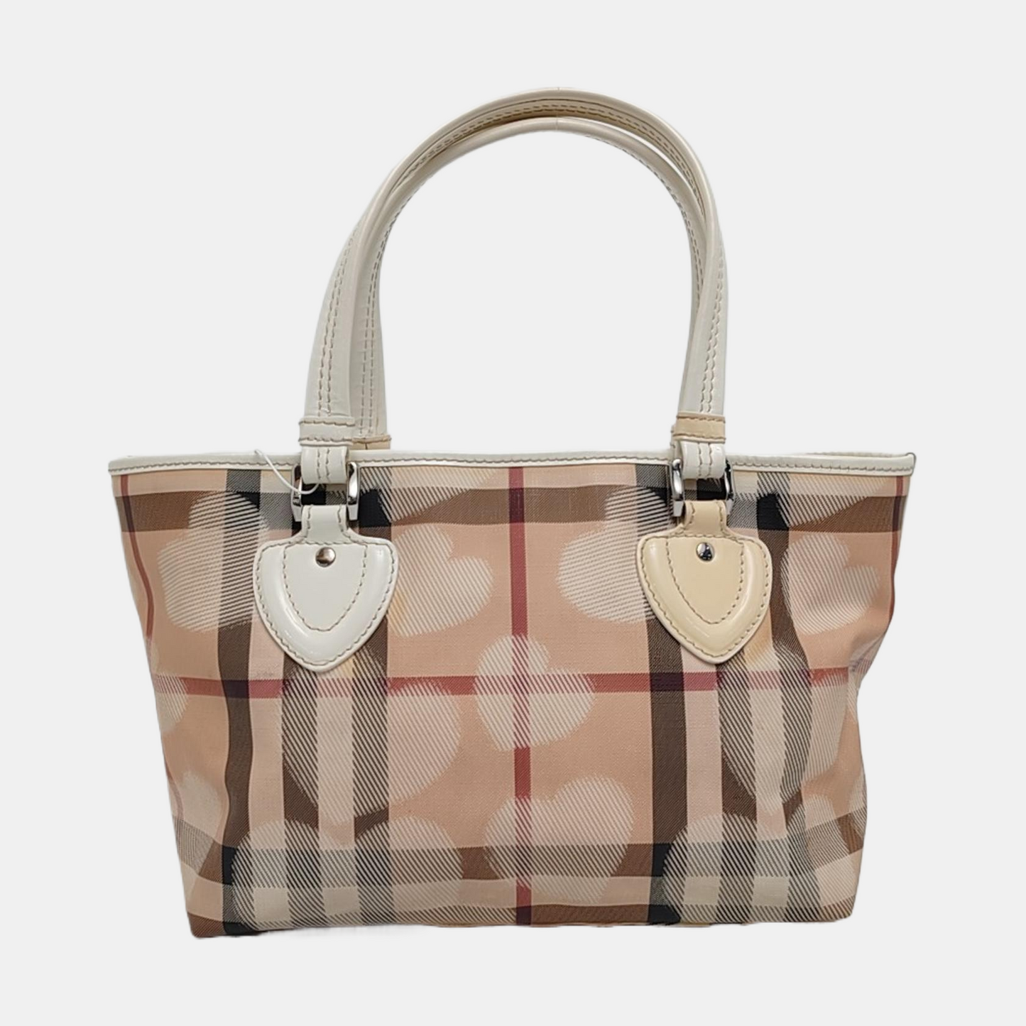 BURBERRY Tote bag Khaki Coated Canvas Printed Tote Bag Single Shoulder Bag Silver Hardware-(SKU)-958529166