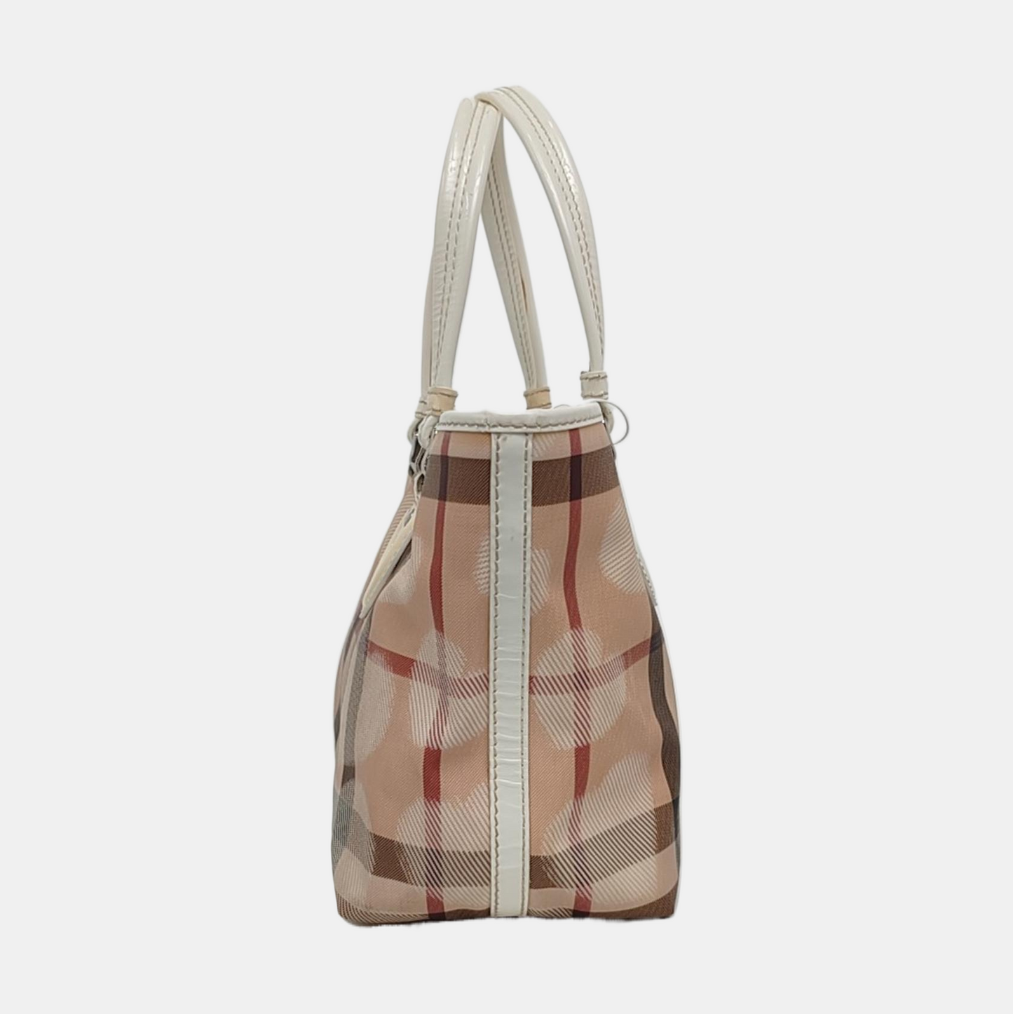 BURBERRY Tote bag Khaki Coated Canvas Printed Tote Bag Single Shoulder Bag Silver Hardware-(SKU)-958529166