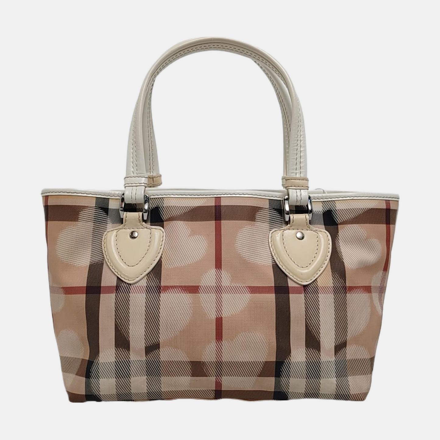 BURBERRY Tote bag Khaki Coated Canvas Printed Tote Bag Single Shoulder Bag Silver Hardware-(SKU)-958529166