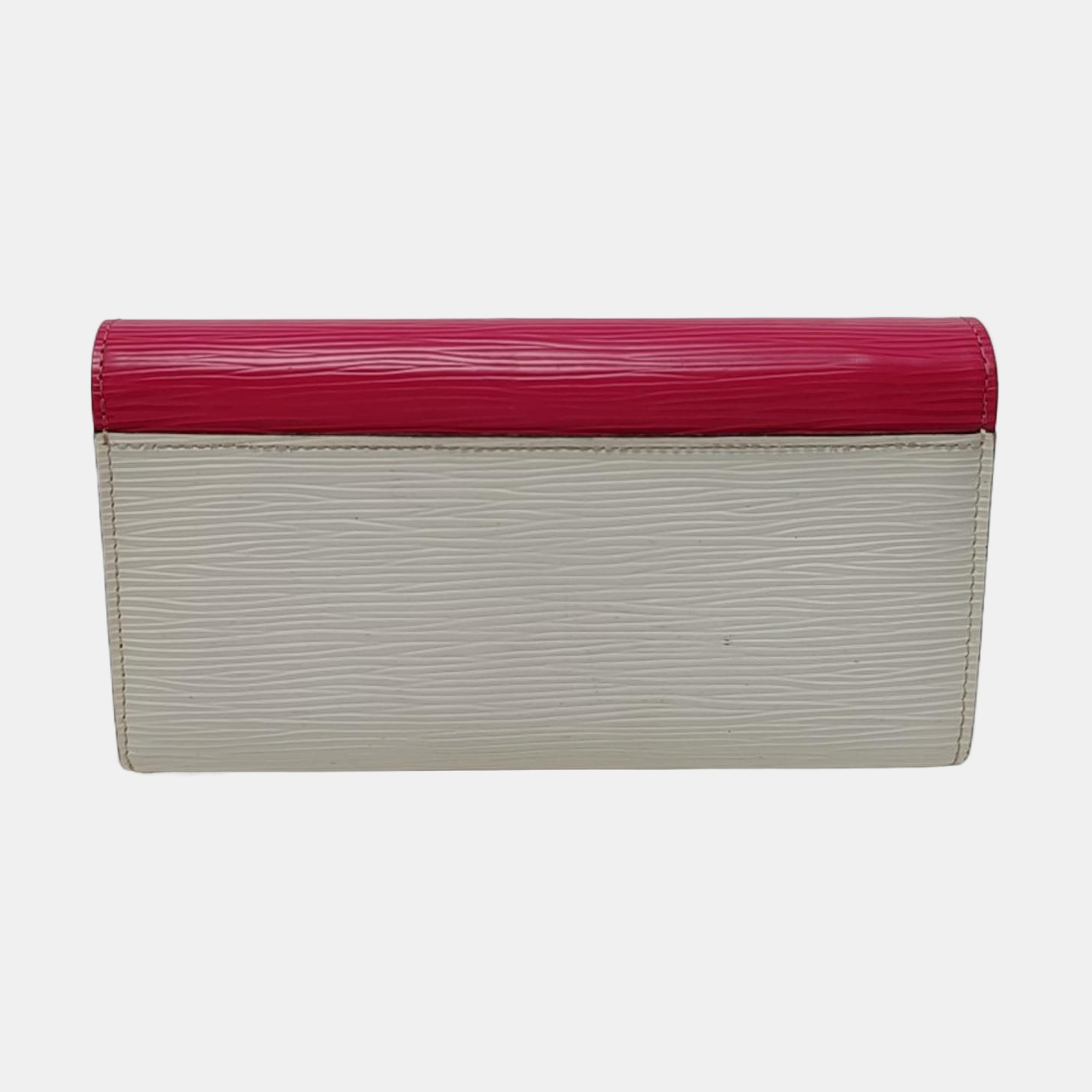 LOUIS VUITTON SARAH 白色EPI牛皮水波纹钱包 Silver Hardware-(SKU)-958343109