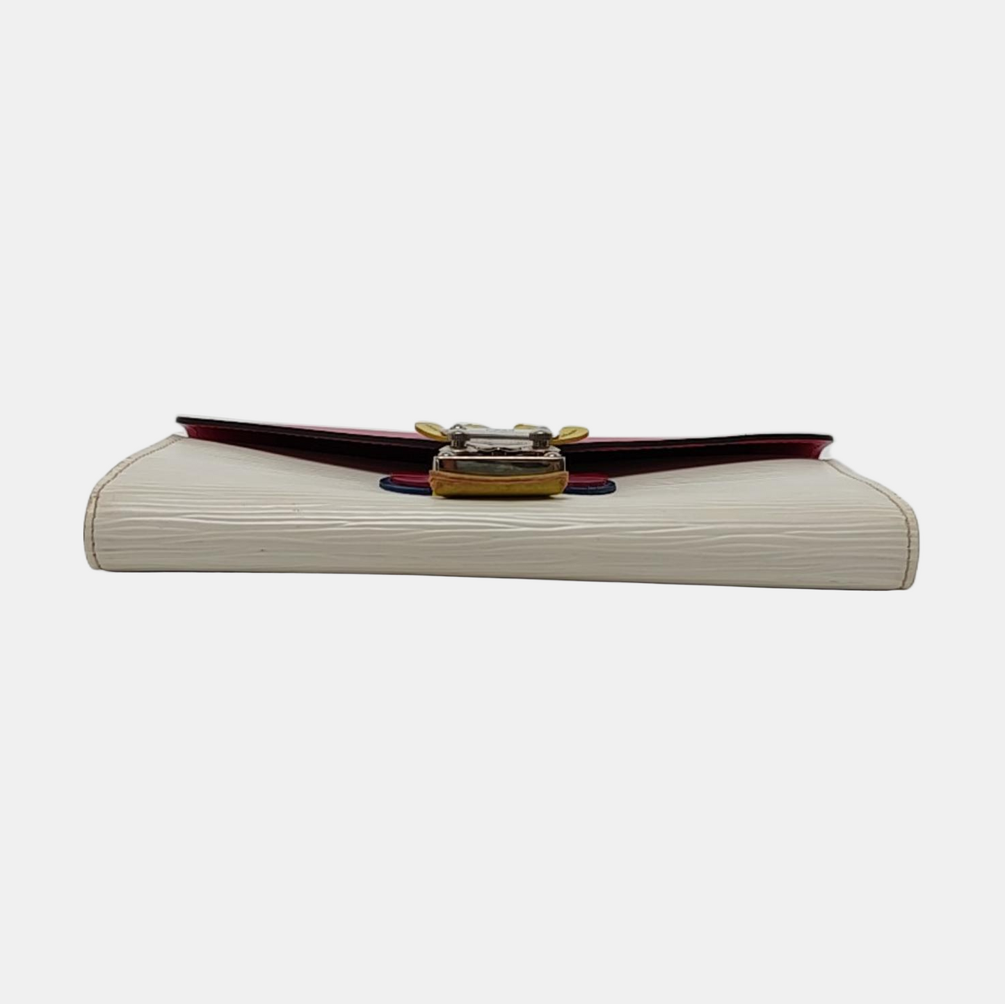 LOUIS VUITTON SARAH 白色EPI牛皮水波纹钱包 Silver Hardware-(SKU)-958343109