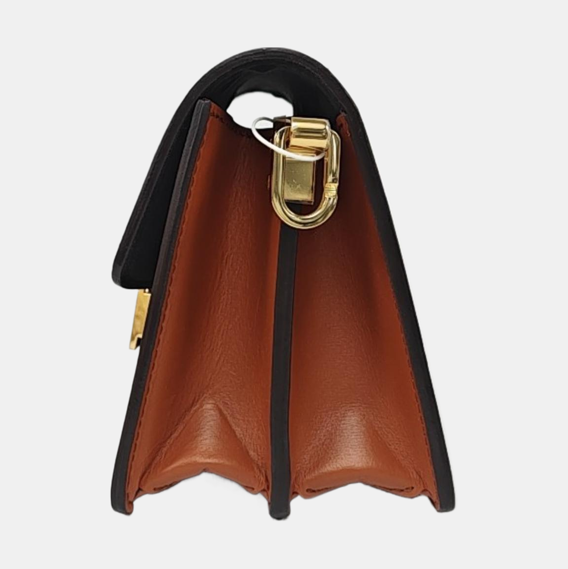 LOUIS VUITTON DAUPHINE Mini Brown Coated Canvas Monogram Vernis Dauphine Crossbody Bag Shoulder Bag Adjustable Strap Complete Accessories-(SKU)-958208247