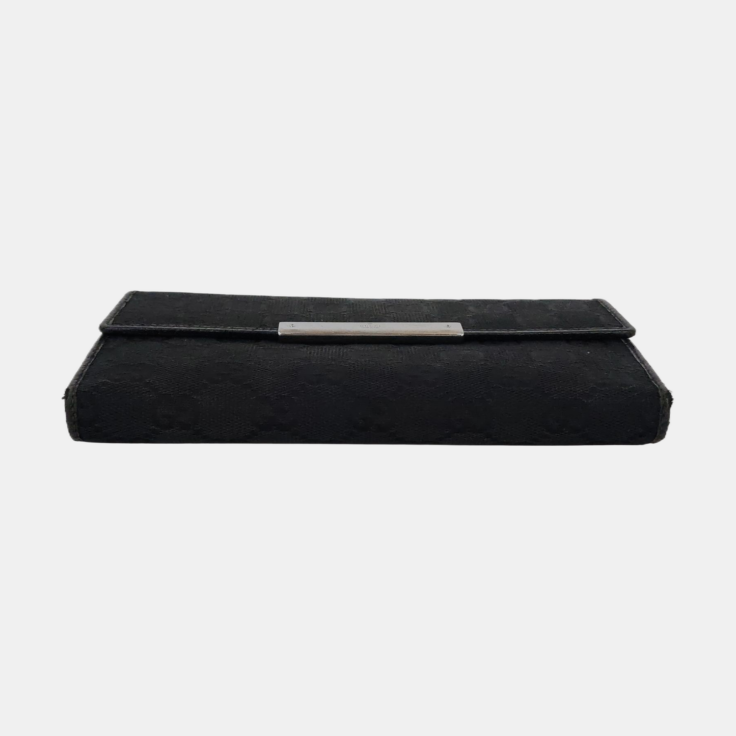 GUCCI Black Canvas Vintage Wallet Golden hardware-(SKU)-958453110