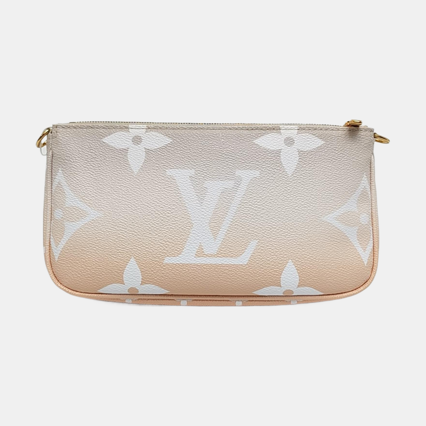 LOUIS VUITTON MULTI Beige Coated Canvas Monogram 5-in-1 Crossbody Shoulder Bag 2 Removable Shoulder Straps Gold Hardware-(SKU)-958686705