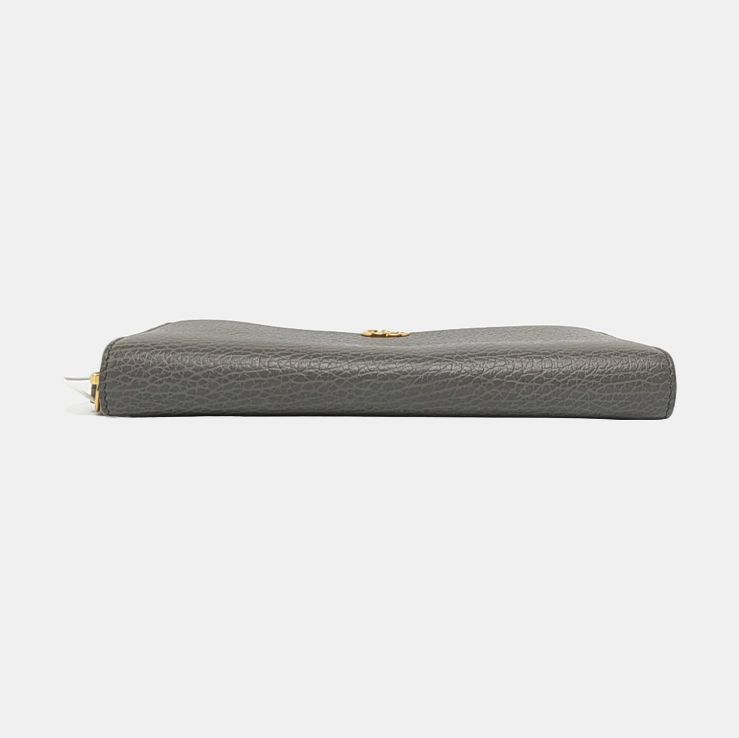 GUCCI GG Marmont Gray Cowhide Wallet Golden hardware-(SKU)-958273194